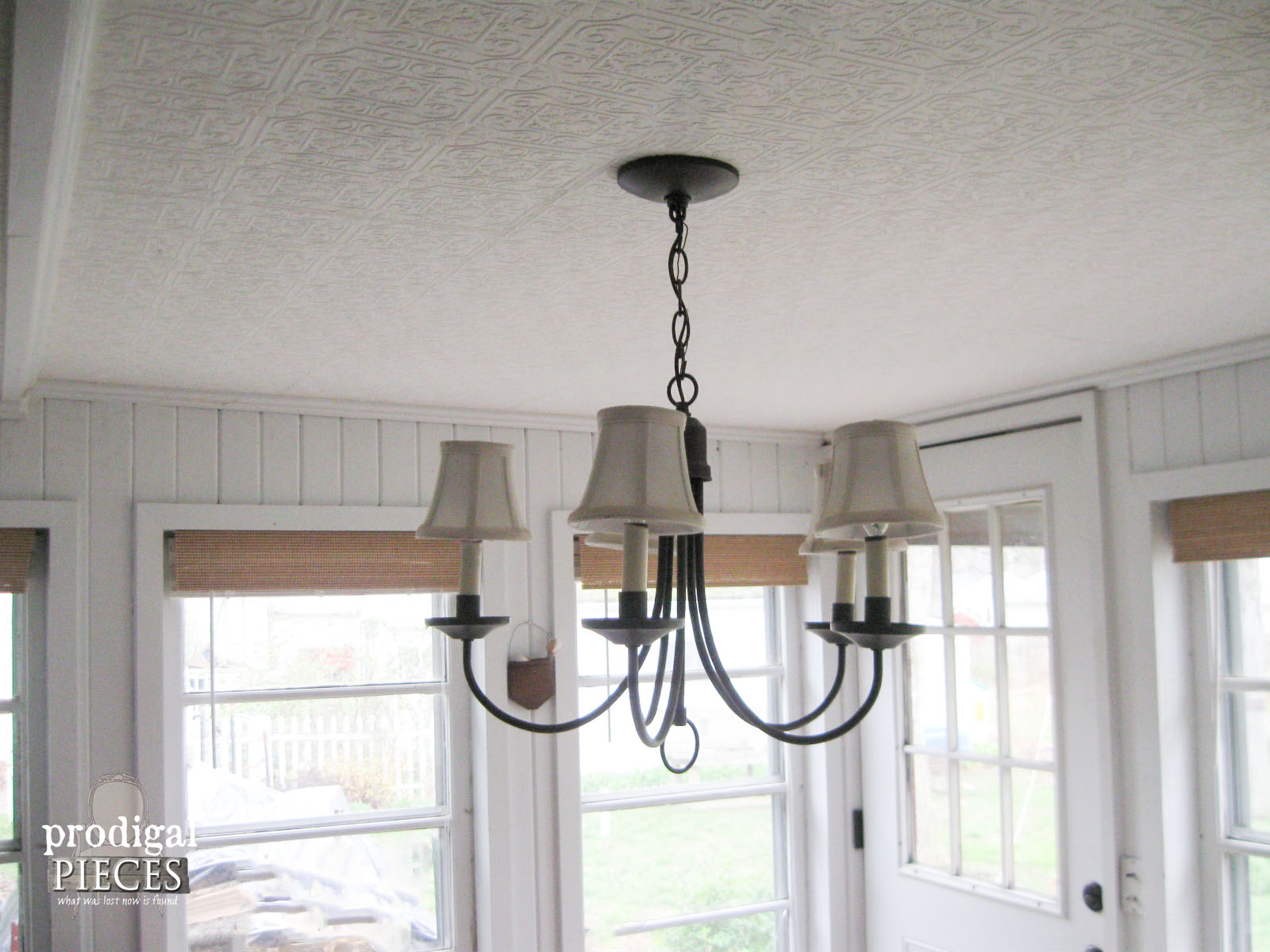 Dining Area Chandelier Before Kitchen Remodel | Prodigal Pieces | www.prodigalpieces.com