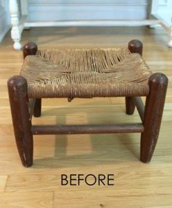 Thrifted Stool Makeover by Artsy Chicks Rule
