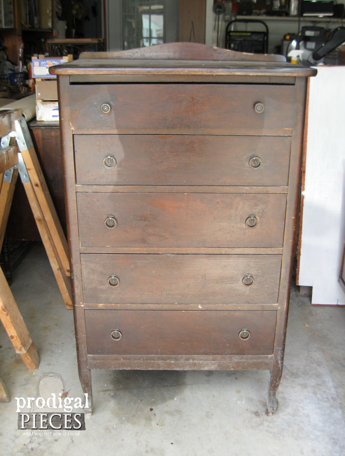 Antique Chest of Drawers from Before Makeover | Prodigal Pieces | www.prodigalpieces.com