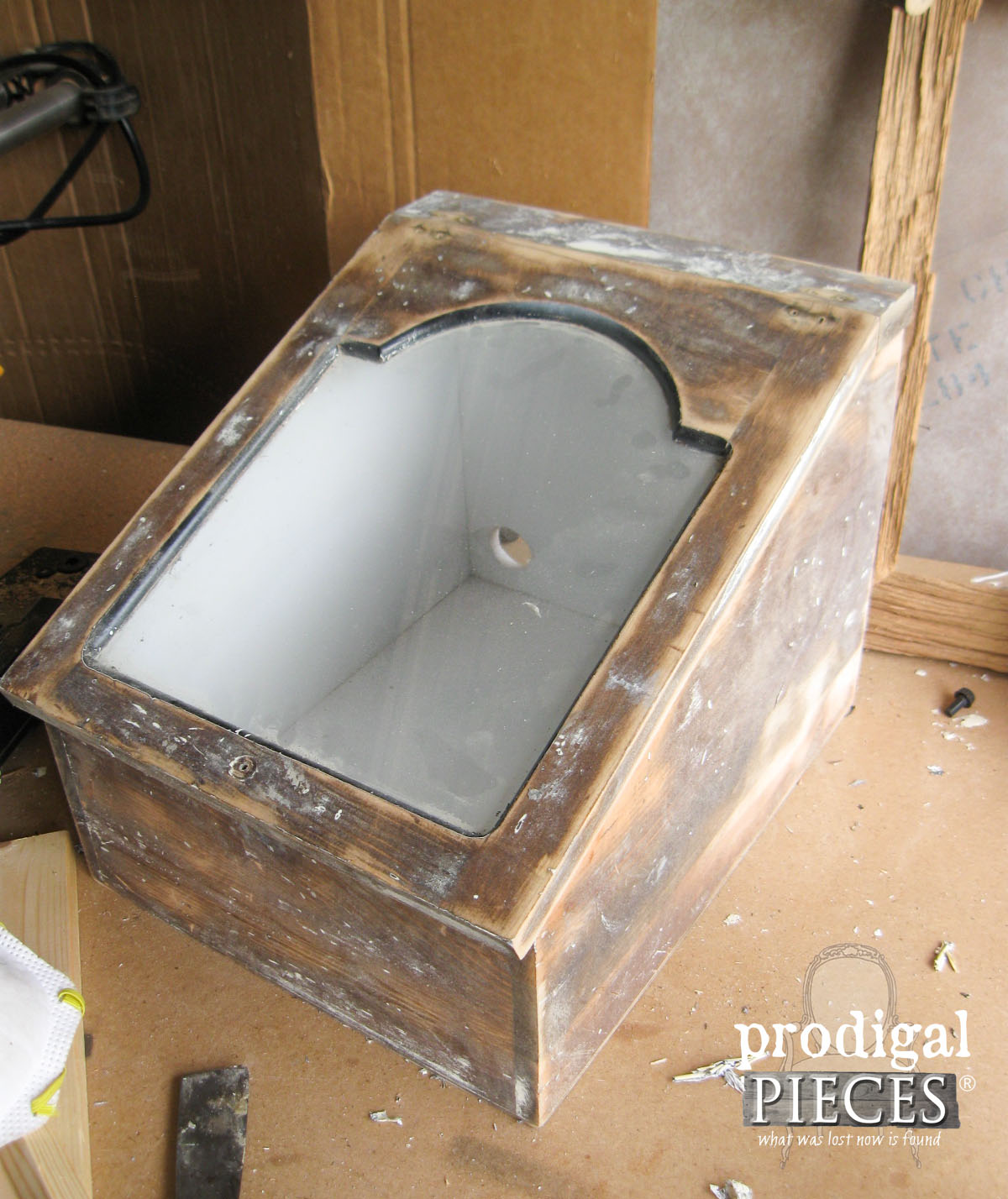 Vintage Bread Box Sanded Down for New Look | Prodigal Pieces | www.prodigalpieces.com