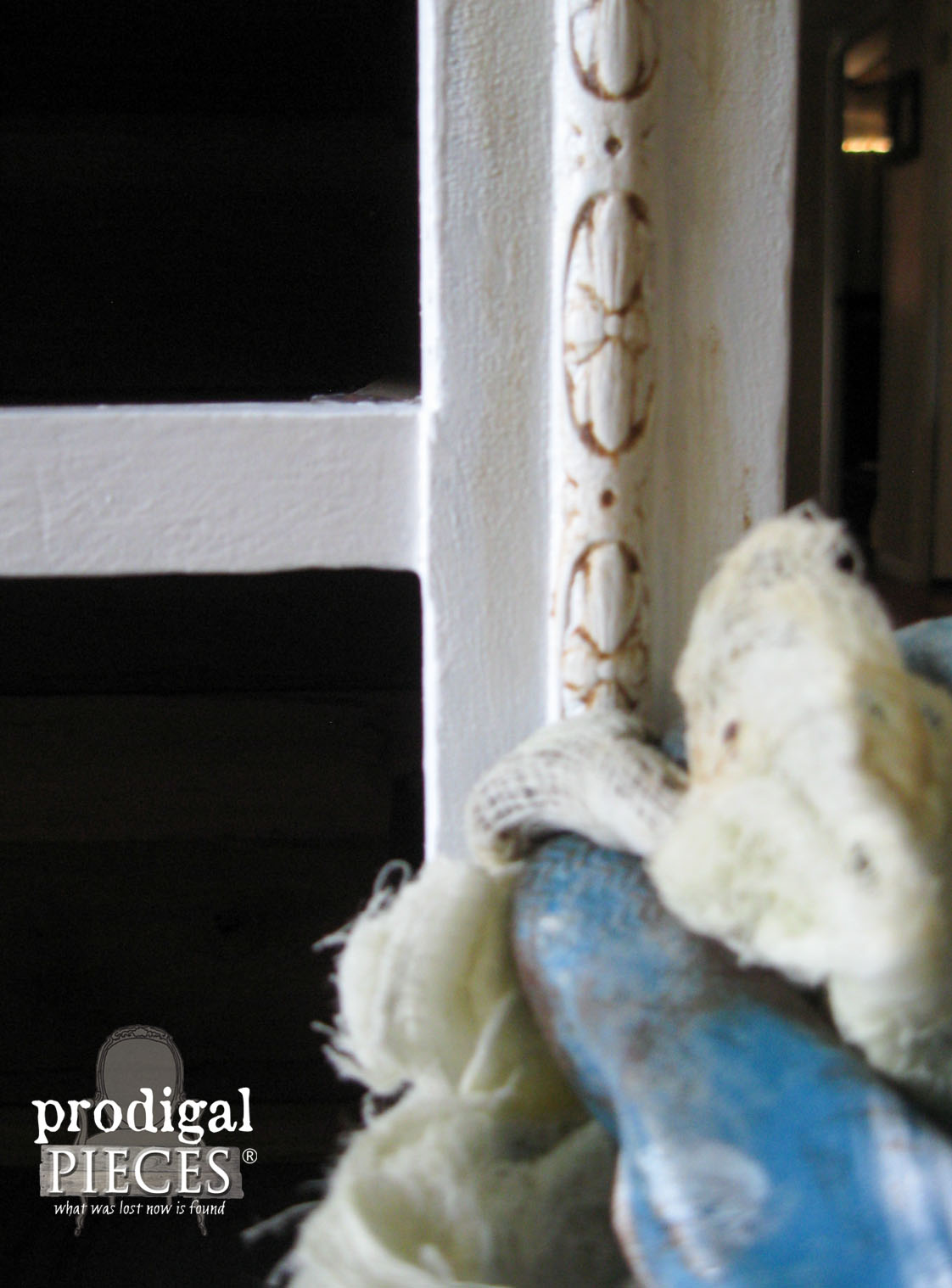 Using Dark Wax to Draw Out Distressed Dresser Details | Prodigal Pieces | www.prodigalpieces.com