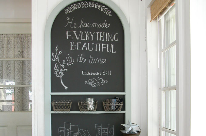 Featured Repurposed Screen Door Chalkboard by Prodigal Pieces | www.prodigalpieces.com