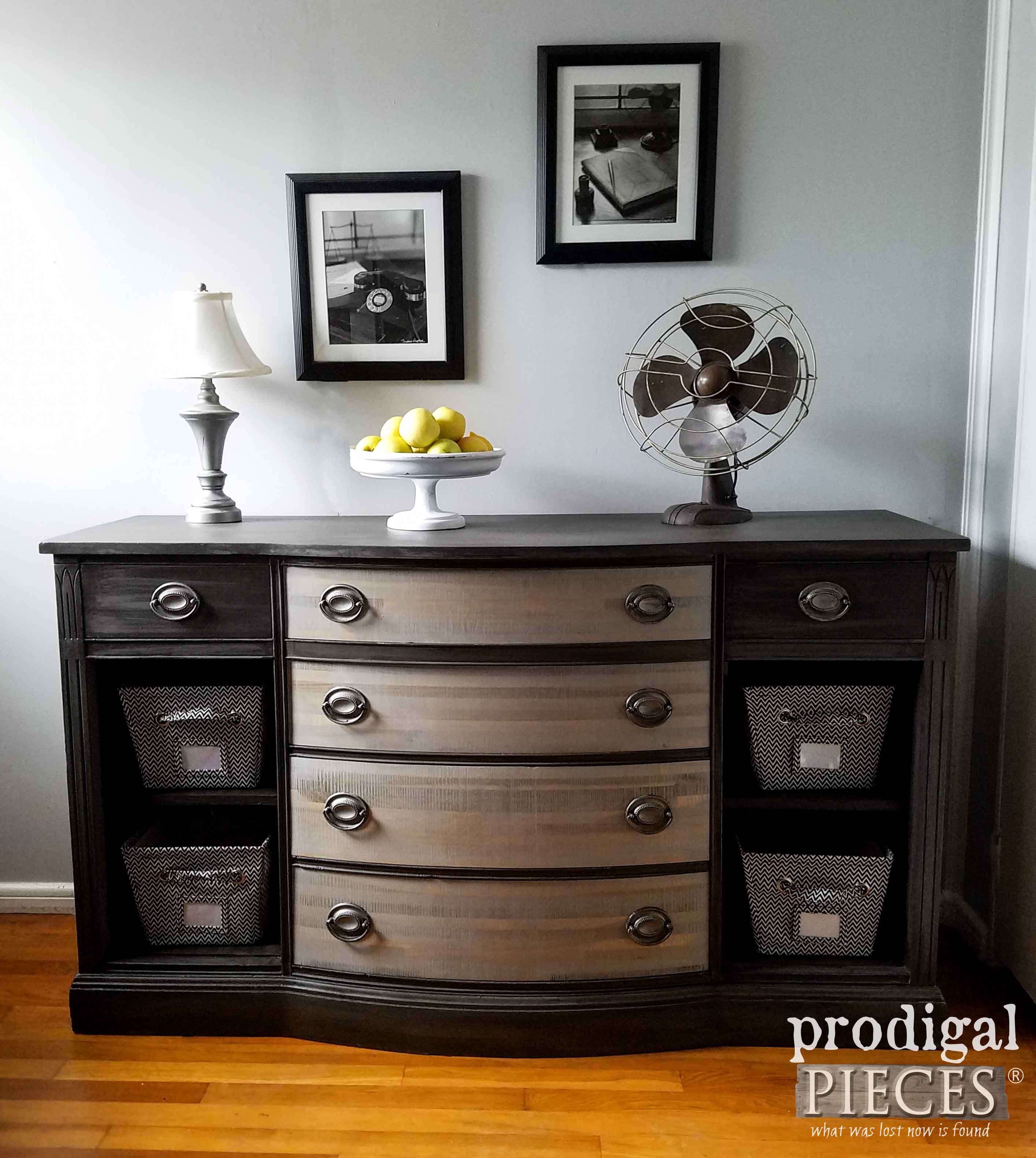 Vintage Buffet Gets Modern Chic Makeover by Teenage Boy | Prodigal Pieces | www.prodigalpieces.com