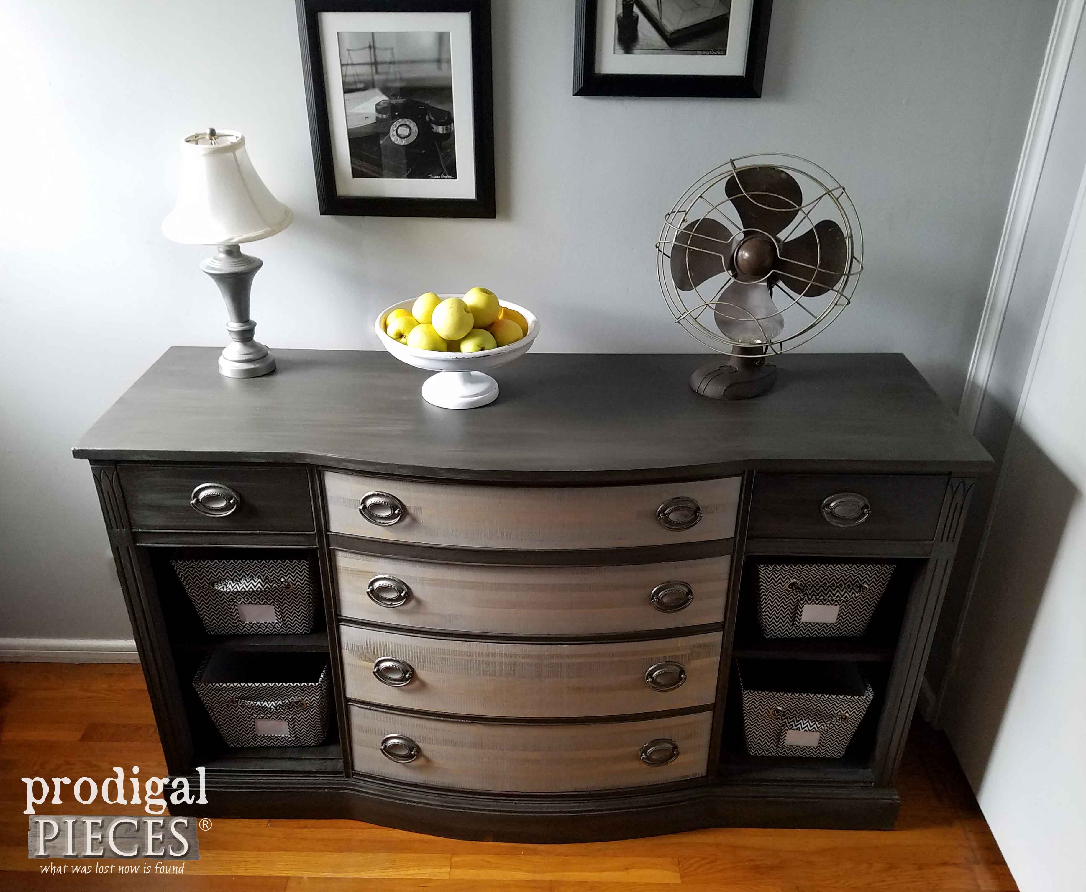 Updated Vintage Buffet Made Over by Teenage Boy | Prodigal Pieces | www.prodigalpieces.com