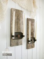 Repurposed Candle Sconces from Barn Wood - Prodigal Pieces