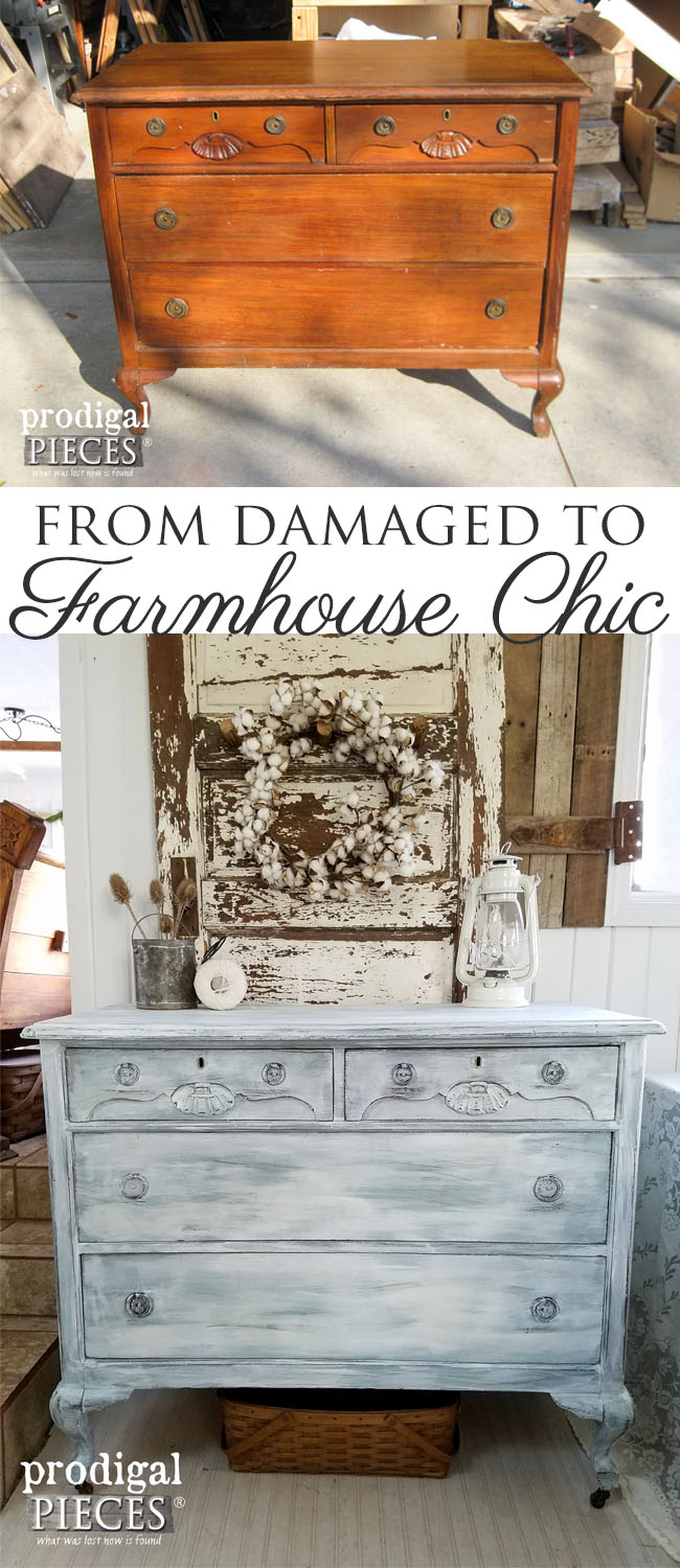Get the Farmhouse Chic Look with this Tutorial by Larissa at Prodigal Pieces | prodigalpieces.com