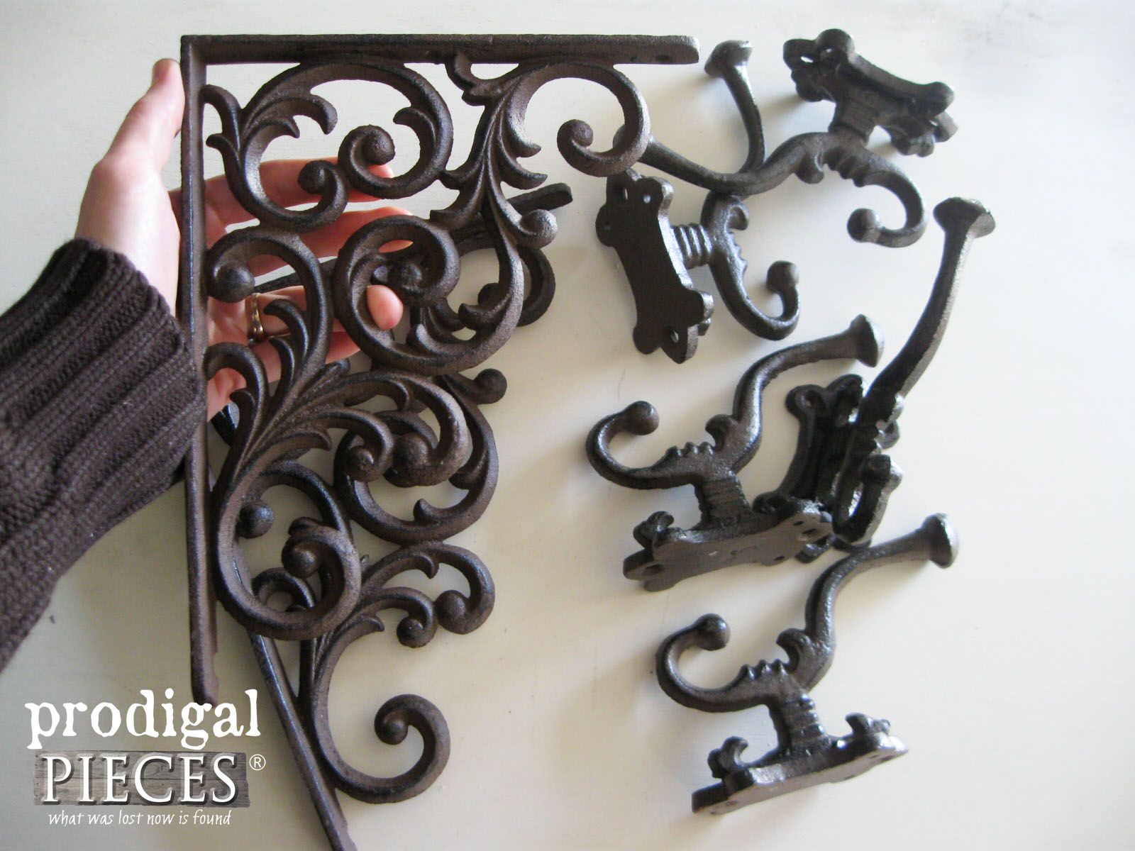 Decorative Cast Iron Brackets and Hooks by Rustic Brands | Prodigal Pieces | www.prodigalpieces.com