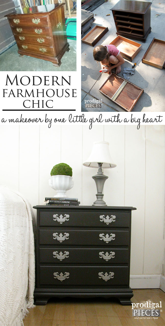 A Modern Farmhouse Chic Makeover by One Little Girl with A BIG Heart | Prodigal Pieces | prodigalpieces.com