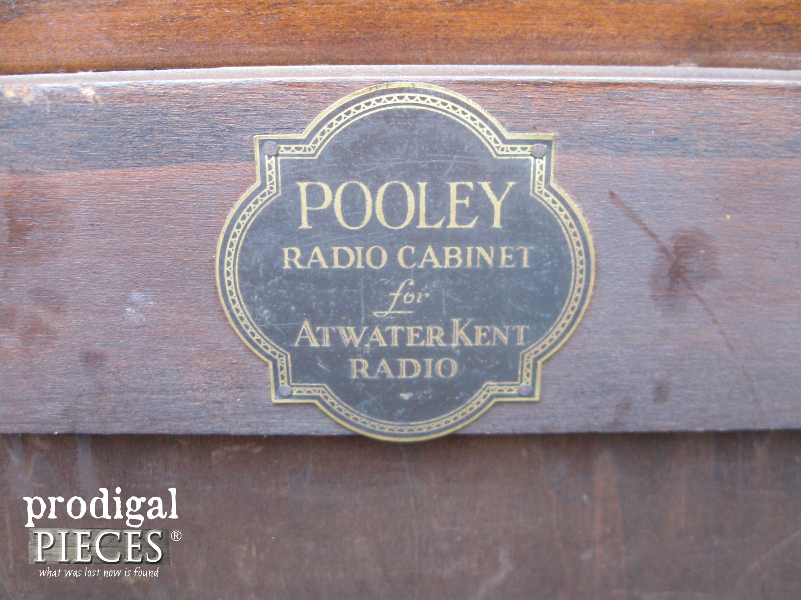 Original Antique Pooley Radio Cabinet | Prodigal Pieces | prodigalpieces.com