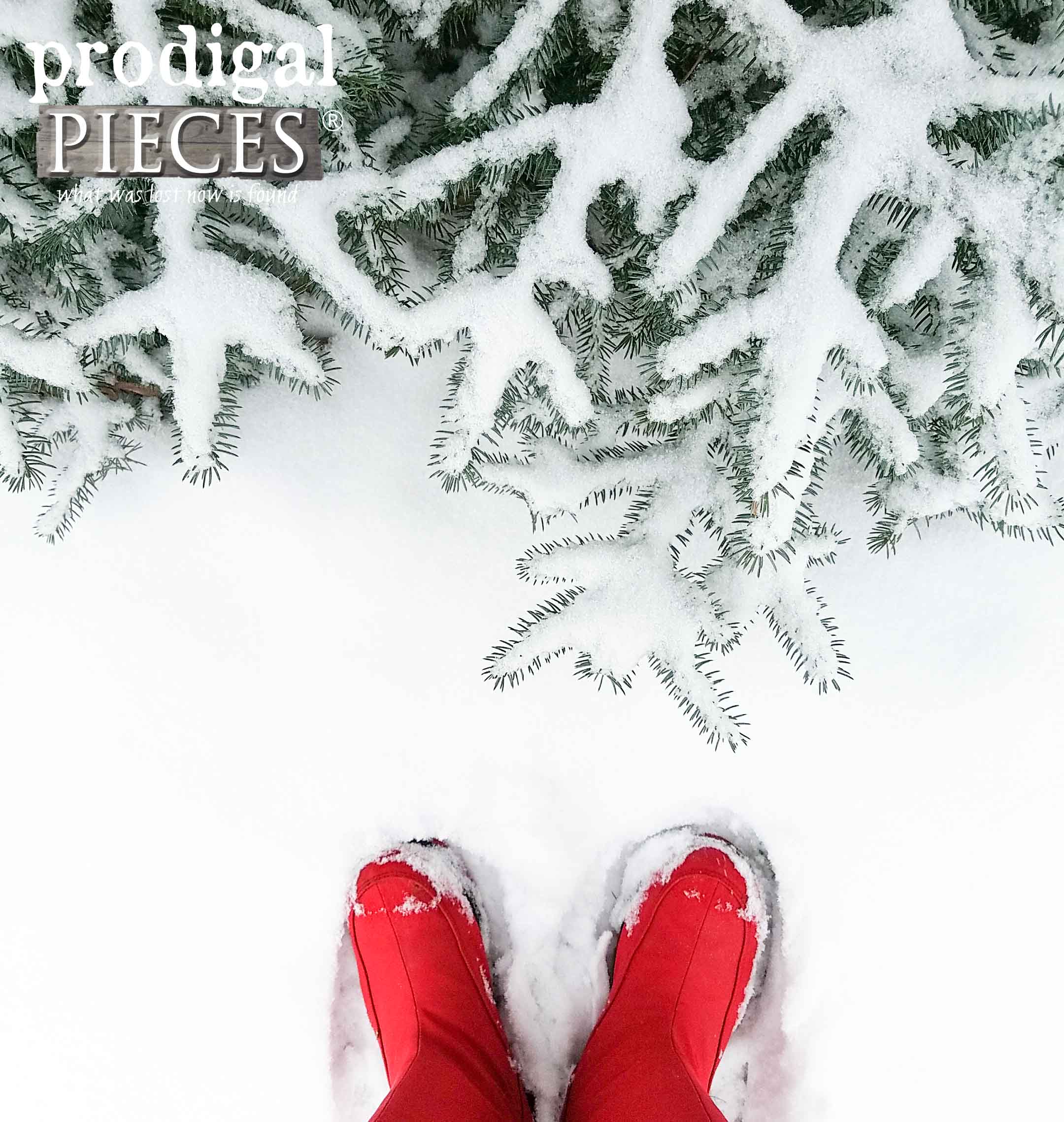 Red Boots in Fresh Fallen Snow | Prodigal Pieces | prodigalpieces.com