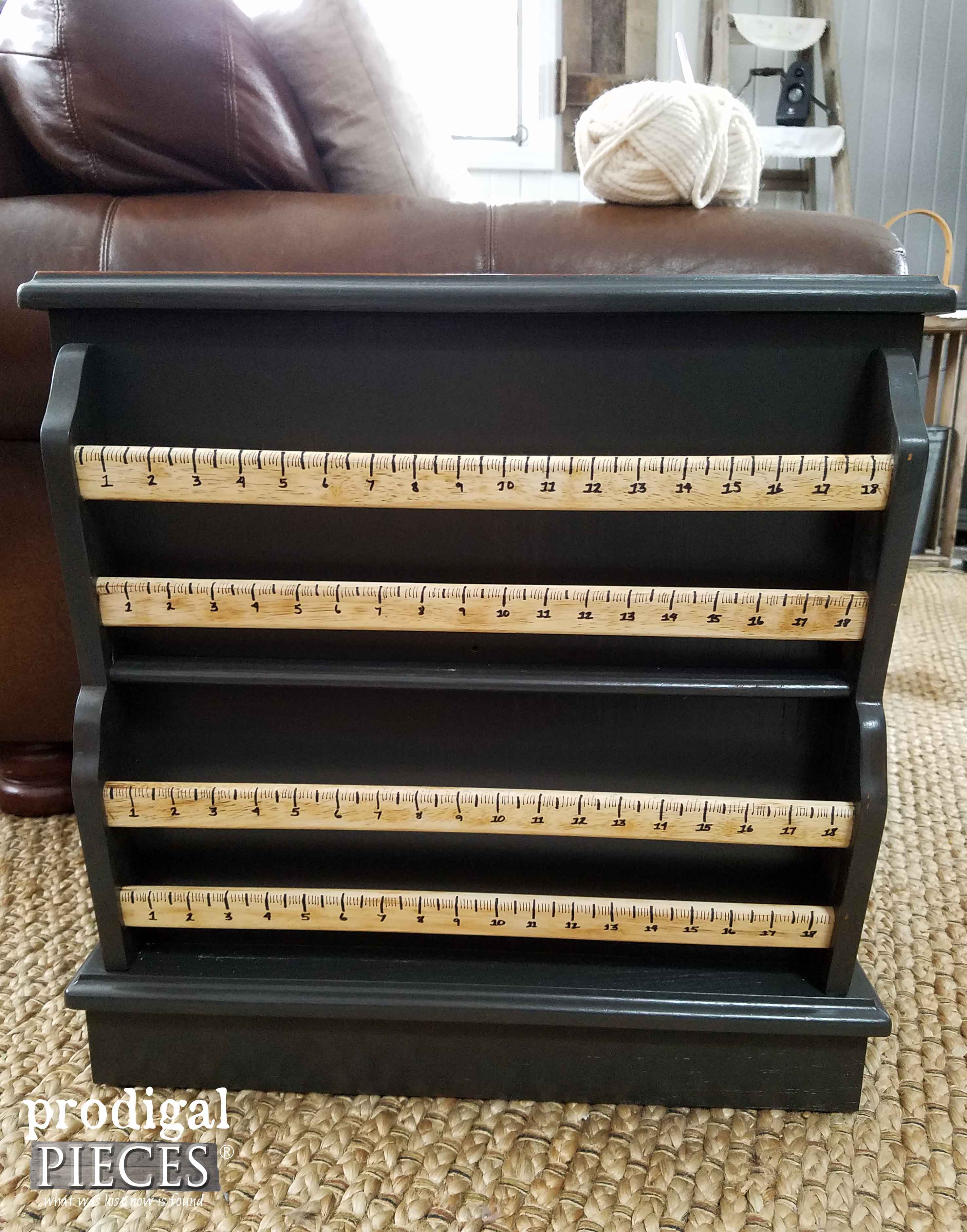 Sewing Table with Faux Ruler Slats | Prodigal Pieces | prodigalpieces.com