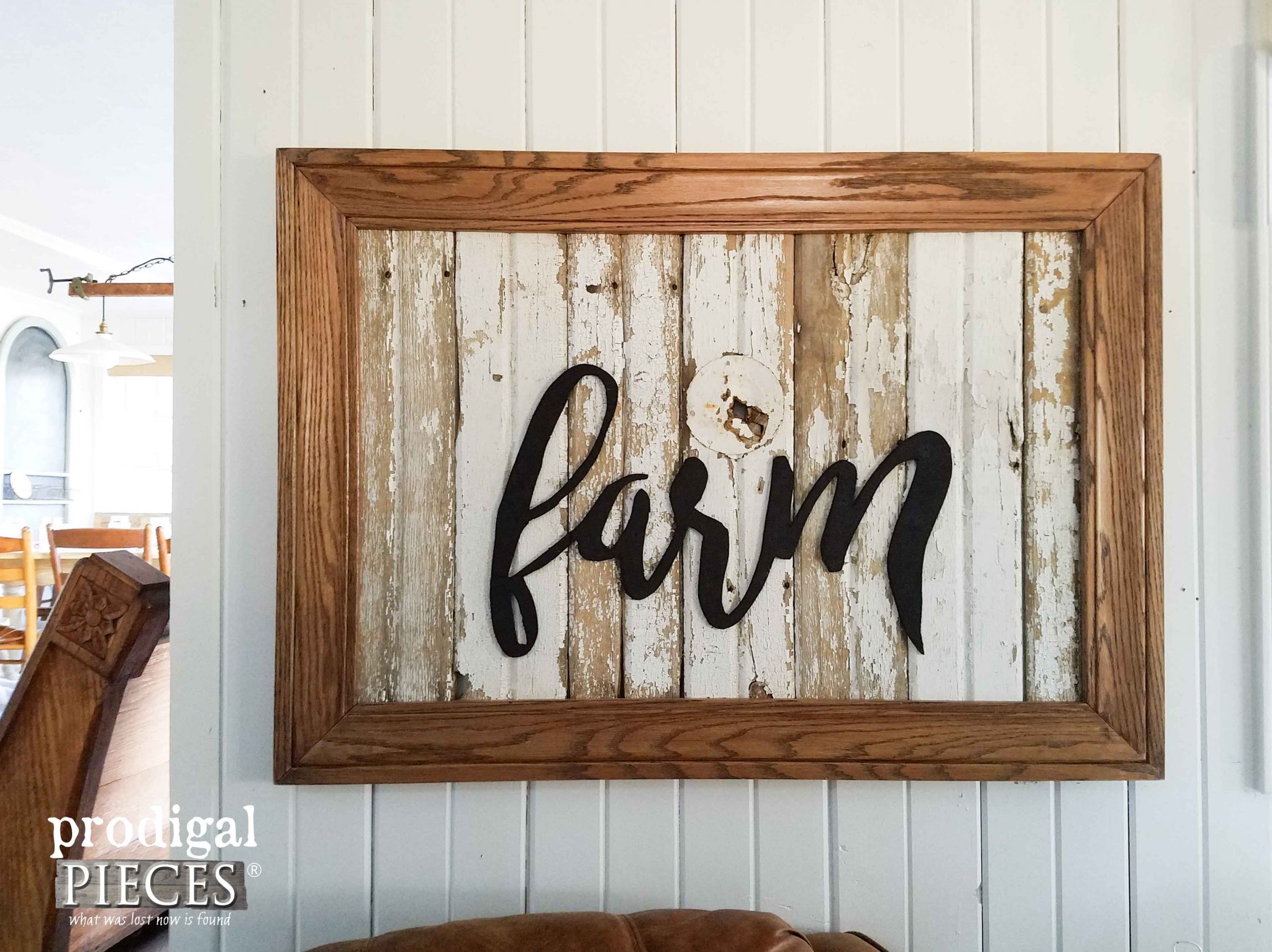 Reclaimed Wood "Farm" Sign by Prodigal Pieces | prodigalpieces.com