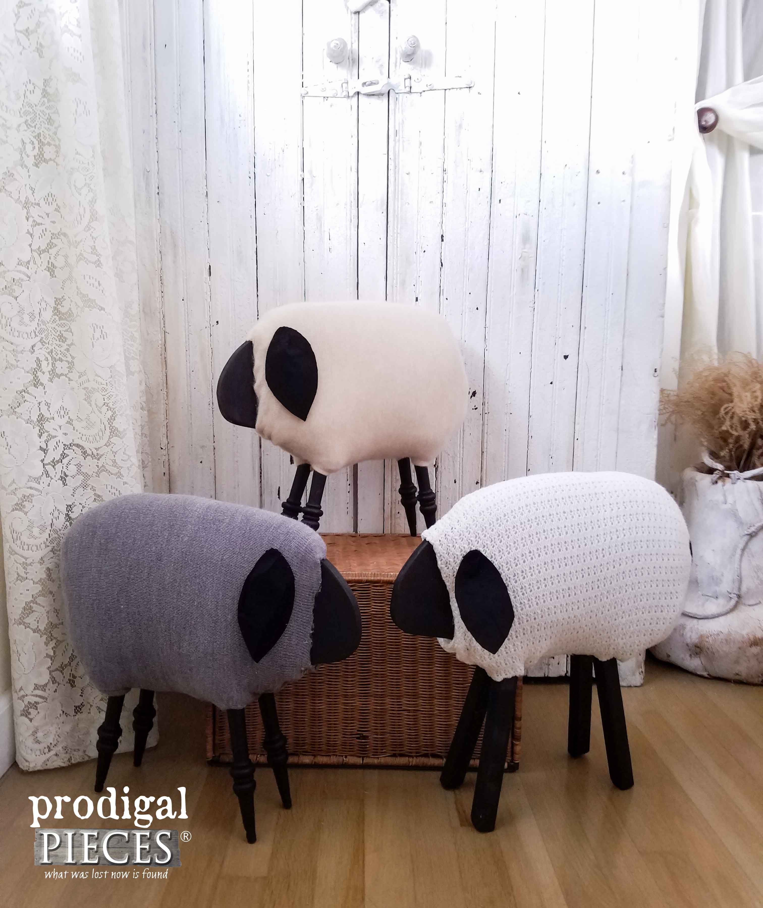 Upcycled Woolly Sheep by Prodigal Pieces | prodigalpieces.com