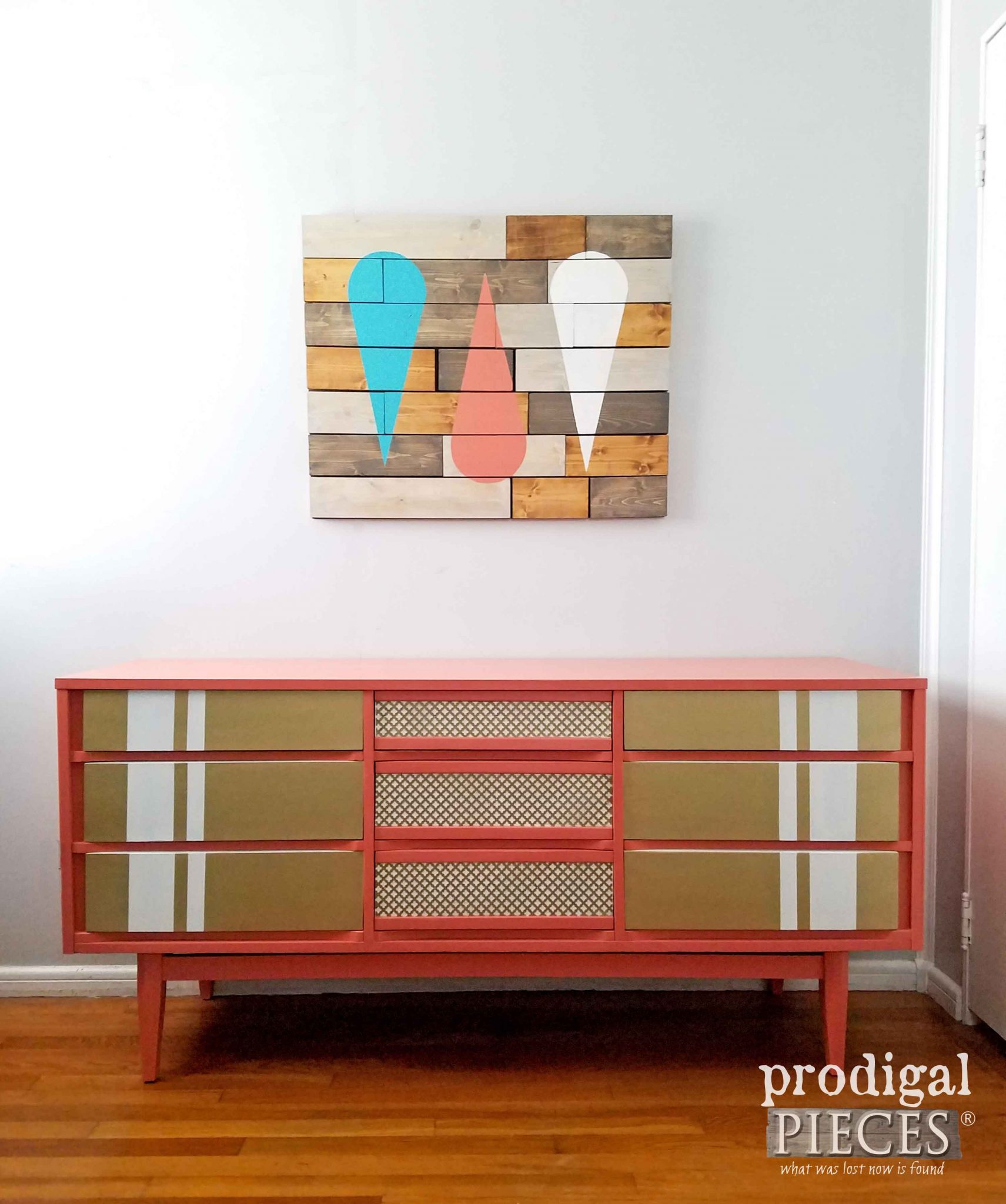 Mid Century Dresser Made New with Modern Chic Styling by Prodigal Pieces | prodigalpieces.com