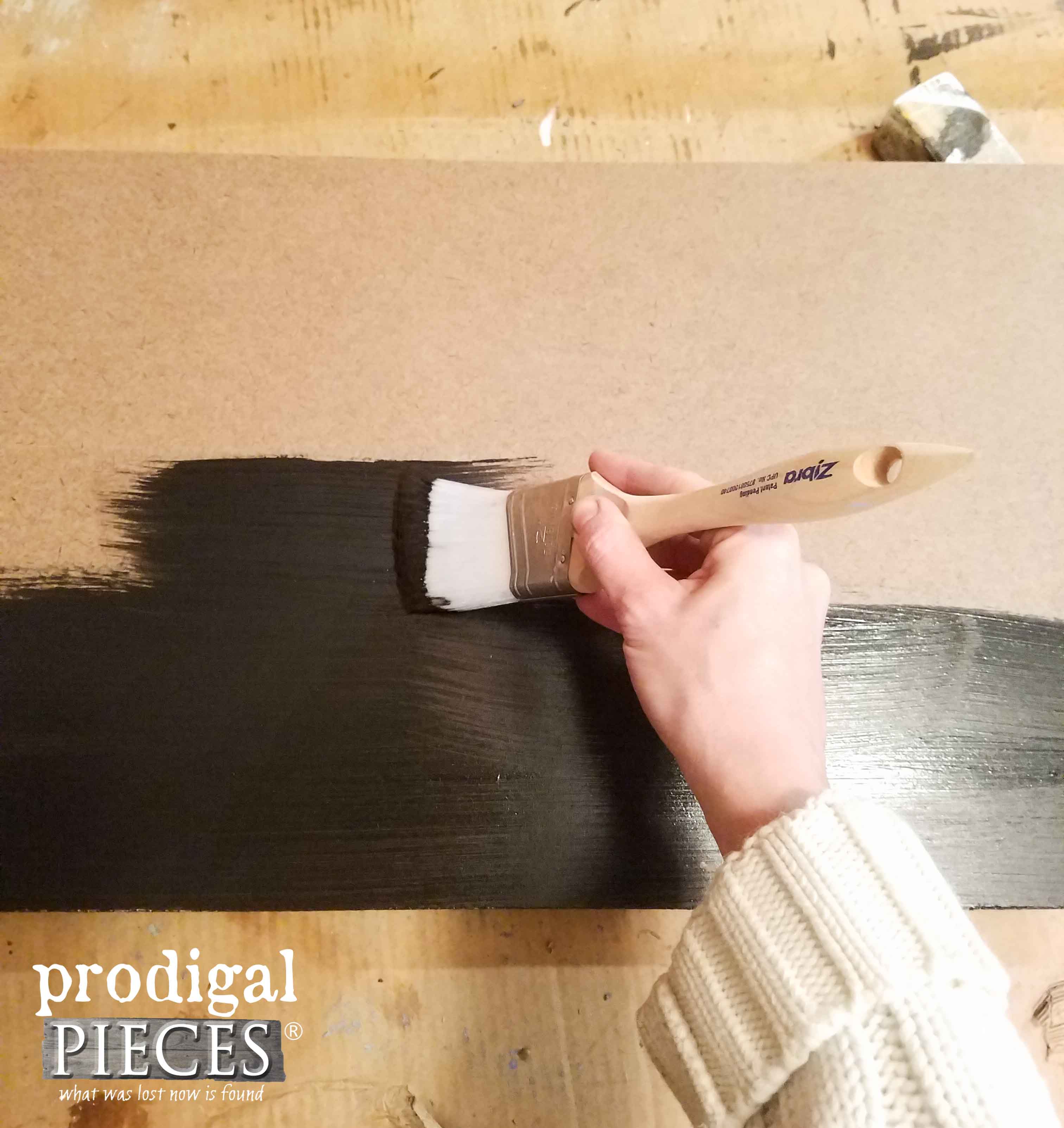 Painting Hardboard to Make DIY Chalkboard for Thrifty Farmhouse Decor | Prodigal Pieces | prodigalpieces.com