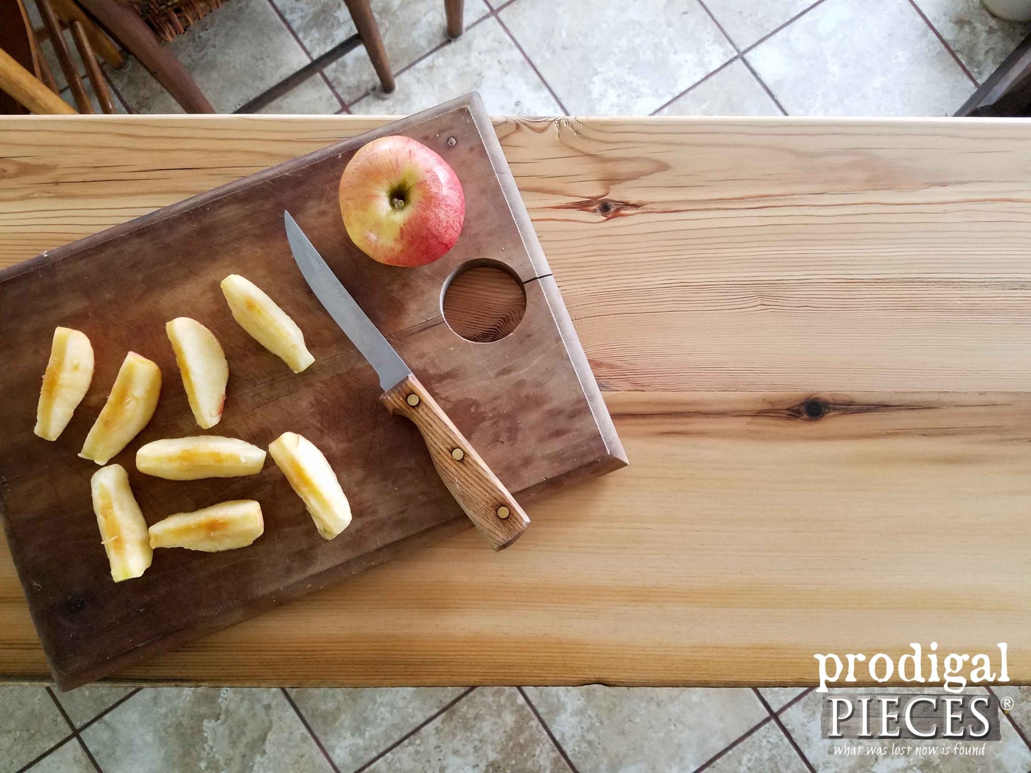 Reclaimed Wood Kitchen Cart Top by Prodigal Pieces | prodigalpieces.com