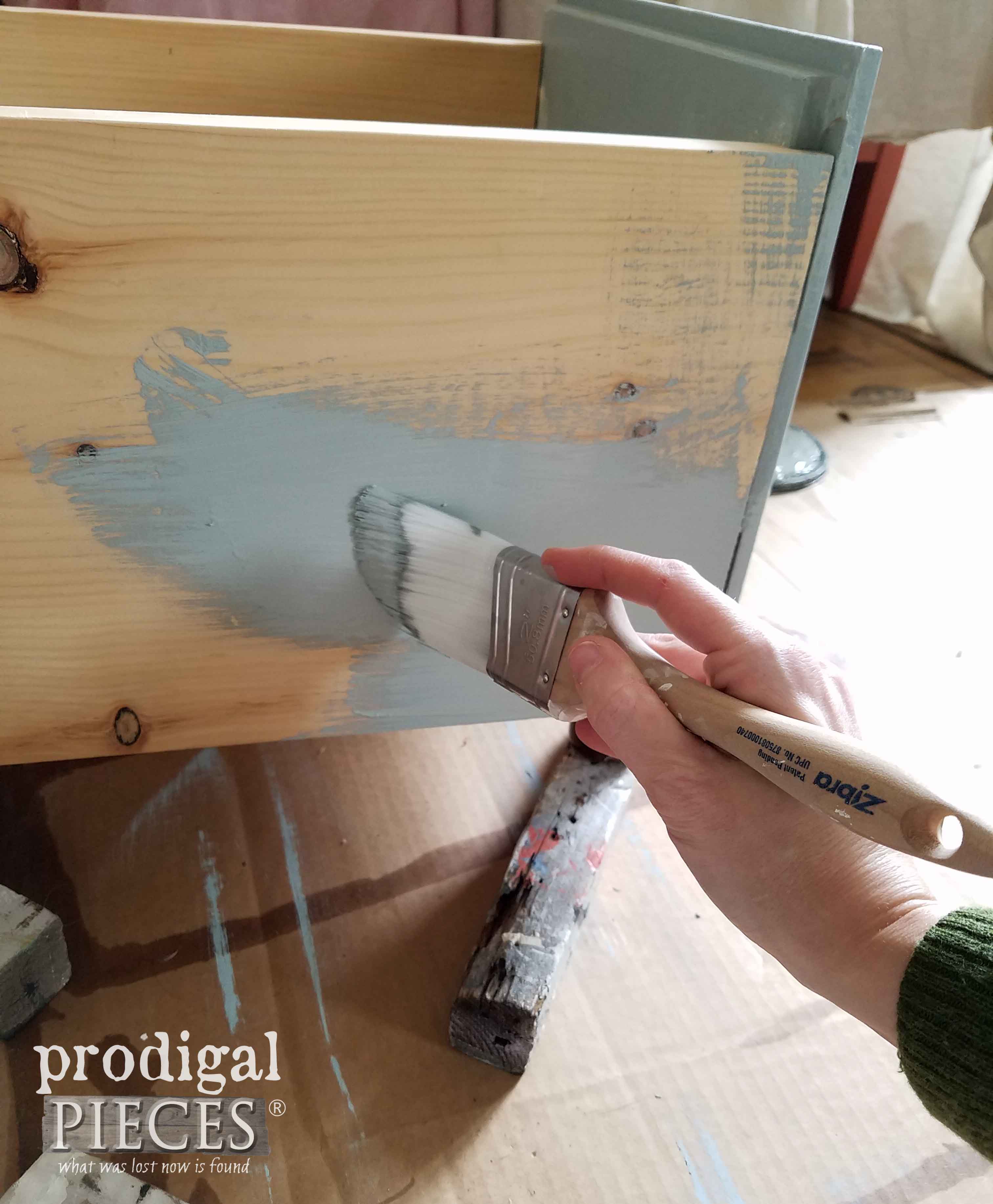Painting Repurposed Storage Box | Prodigal Pieces | prodigalpieces.com
