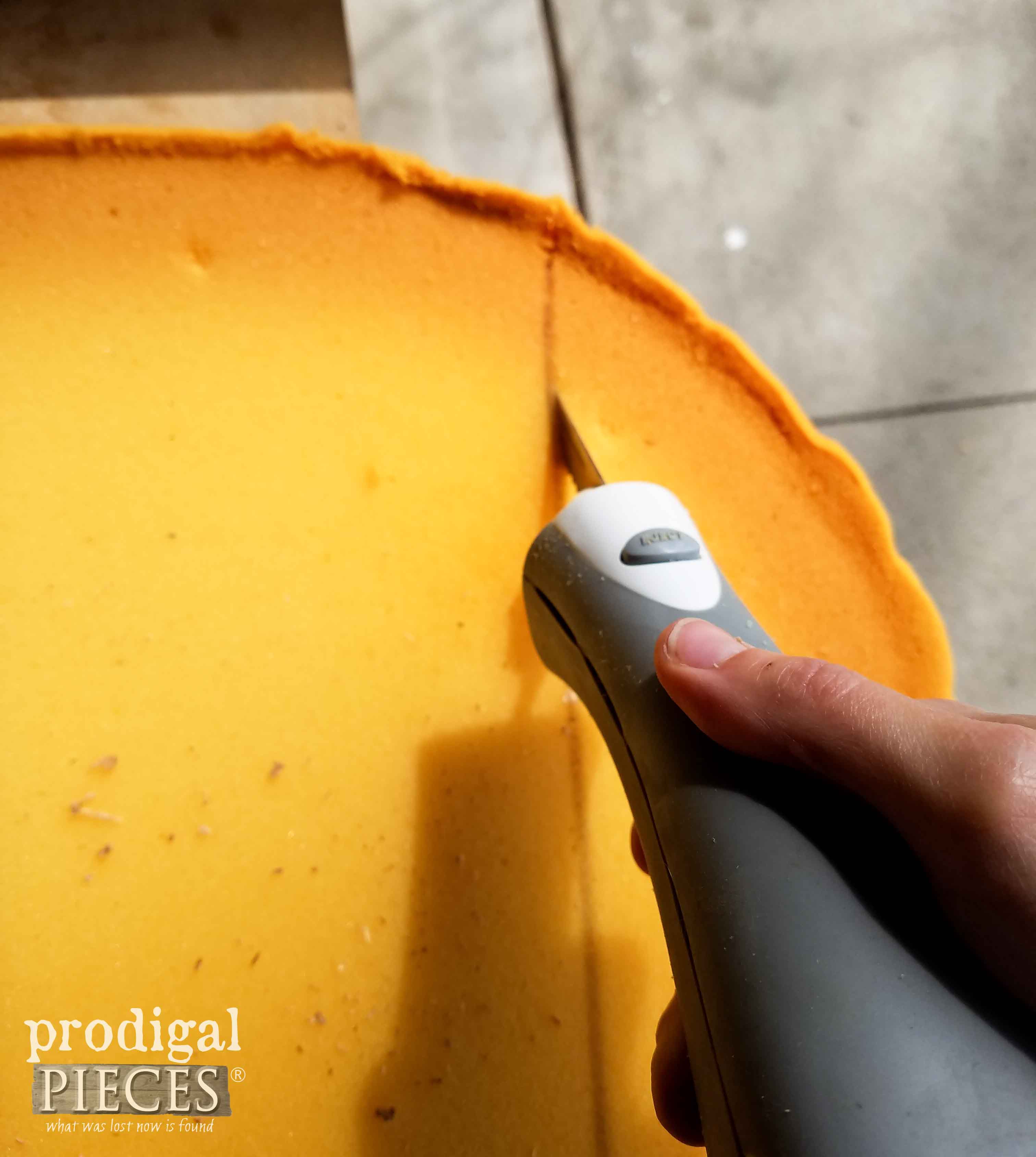 Cutting Upholstery Foam with Electric Carving Knife | Prodigal Pieces | prodigalpieces.com