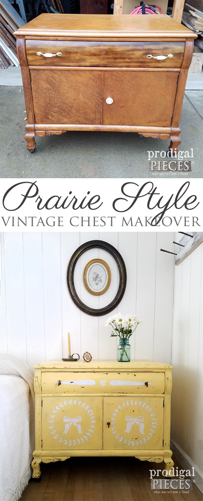 Prairie Style Vintage Chest Makeover by Larissa of Prodigal Pieces | prodigalpieces.com