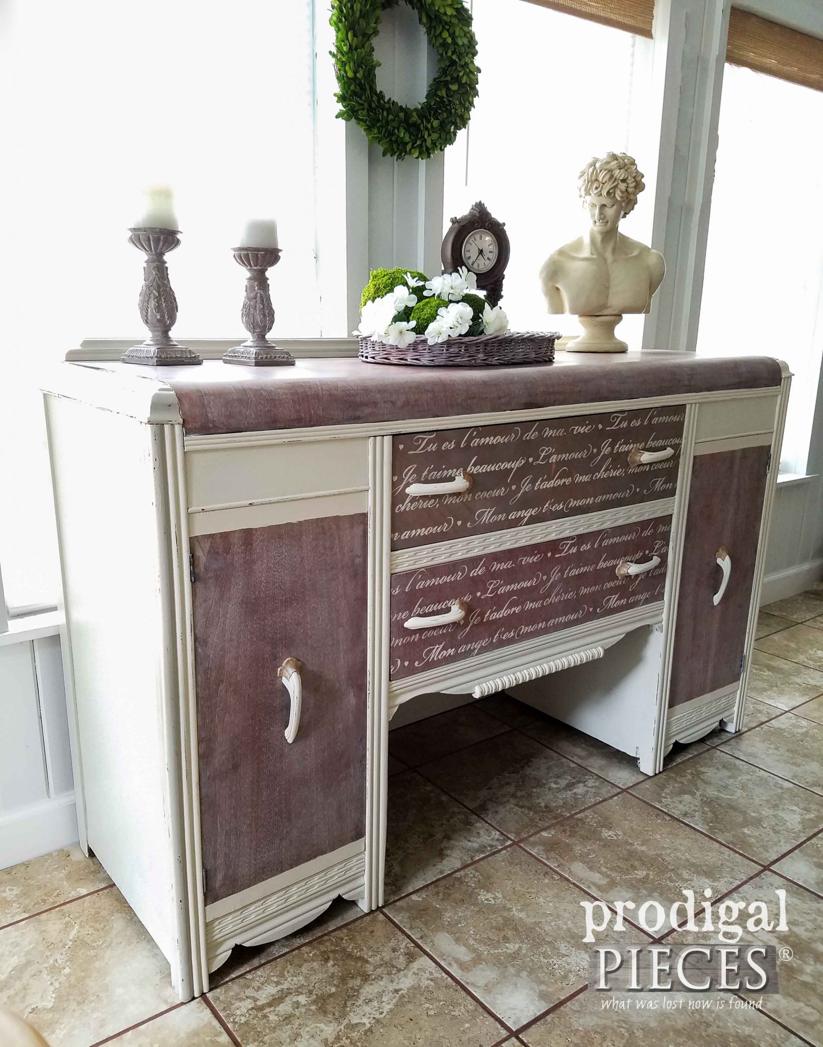Antique Art Deco Waterfall Buffet Available at Prodigal Pieces | prodigalpieces.com
