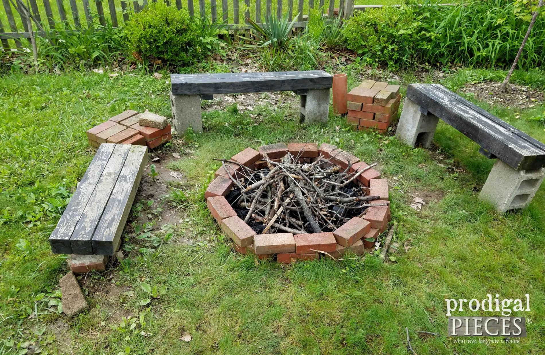 Diy Fire Pit ~ Backyard Budget Decor Prodigal Pieces 2258