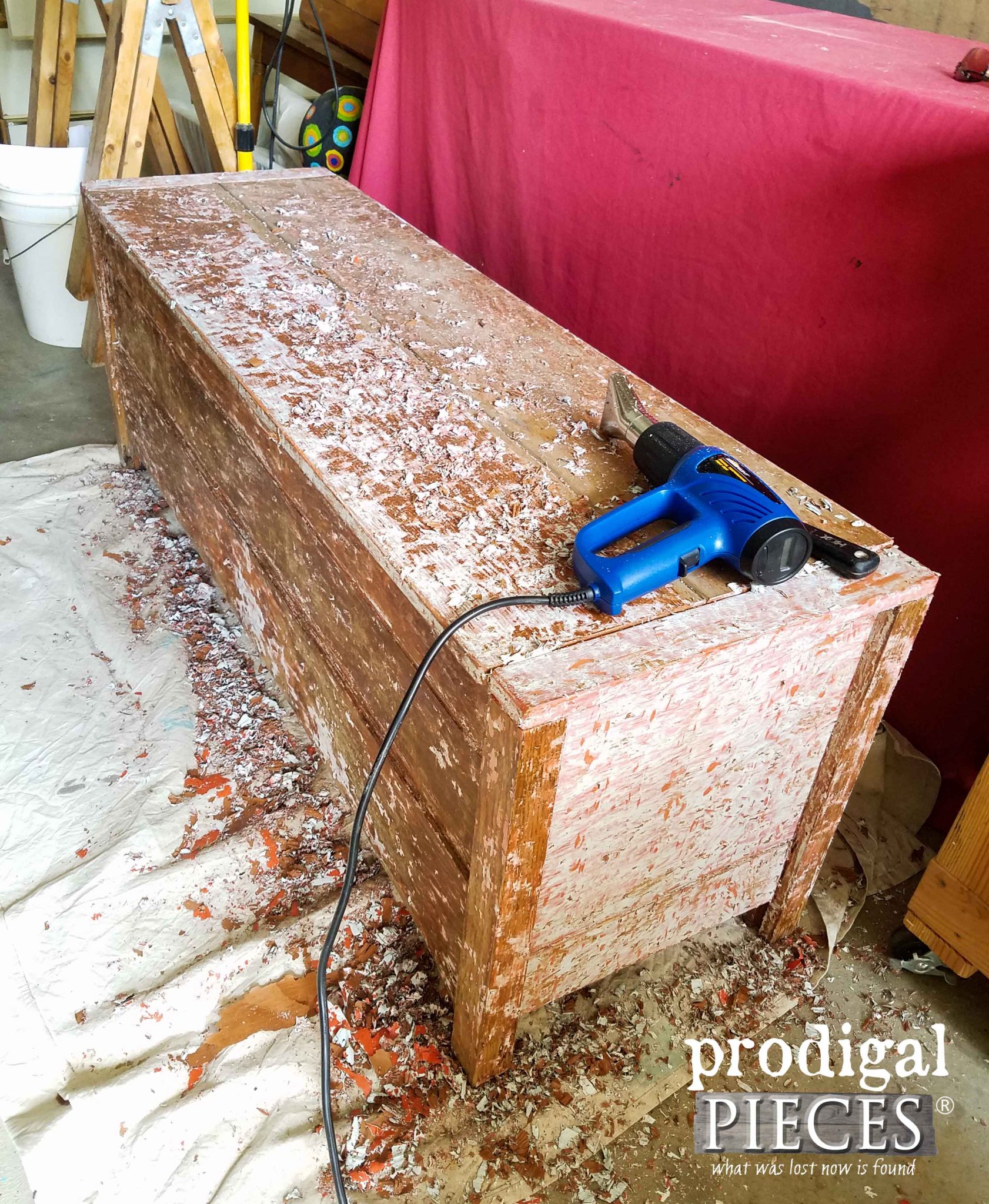 Blanket Chest with Paint Removed | prodigalpieces.com