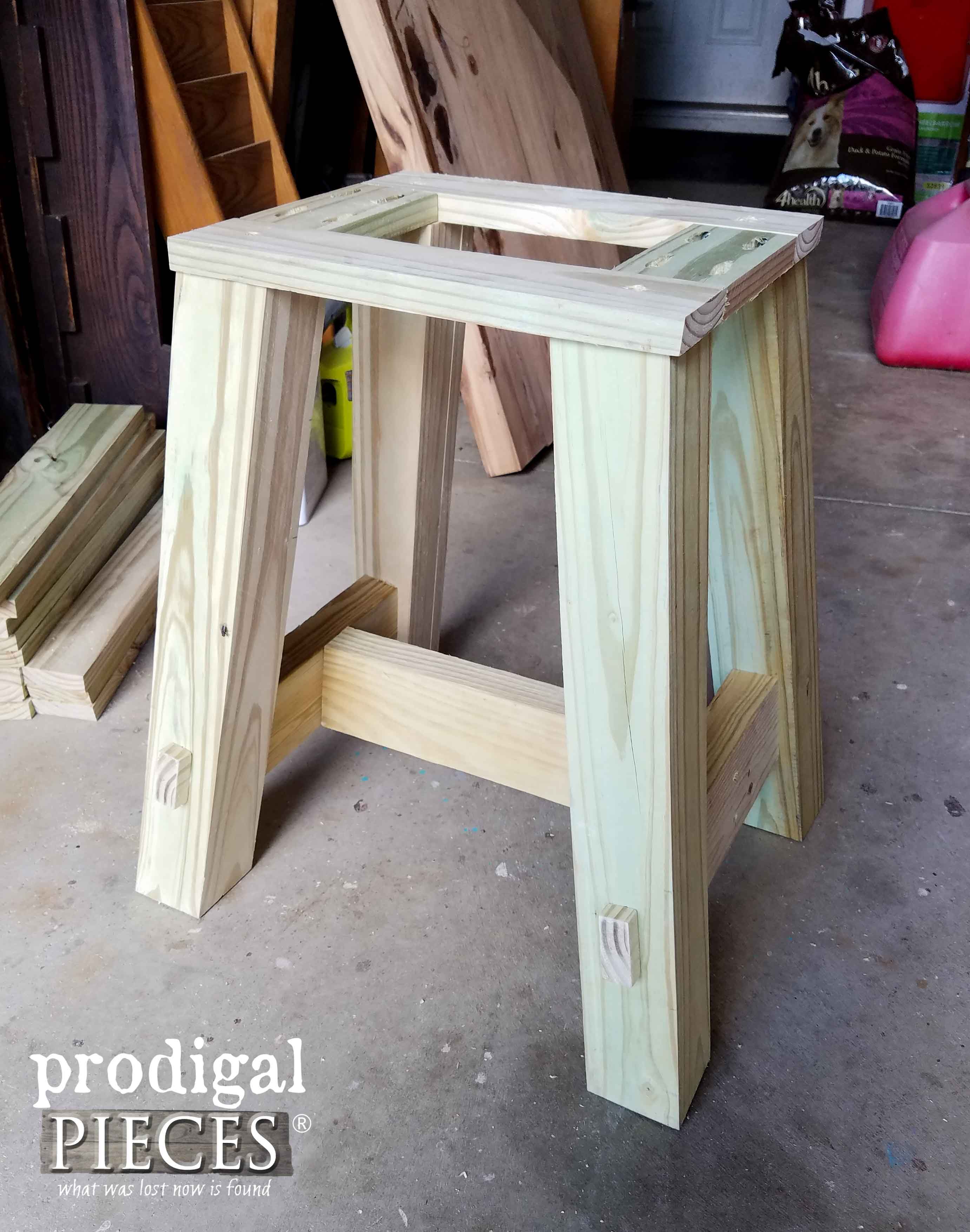 DIY Concrete Table Base with Plans by Prodigal Pieces | prodigalpieces.com