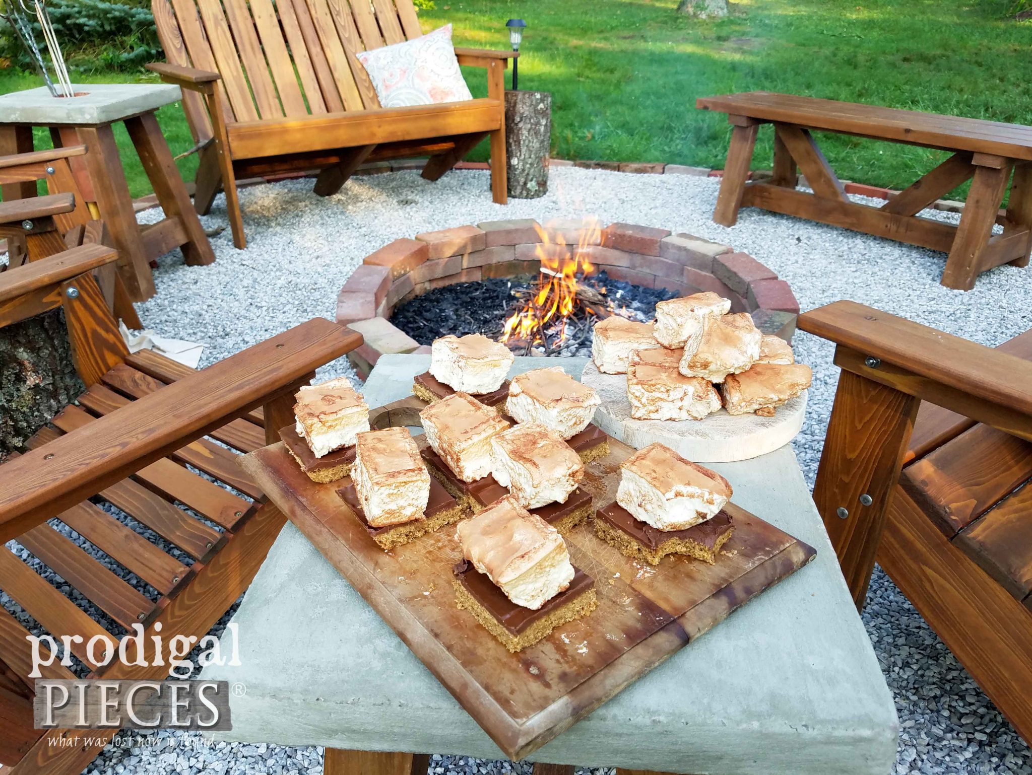 Fire Pit S'mores from Homemade Marshmallows and Grain-Free Crust by Prodigal Pieces | prodigalpieces.com