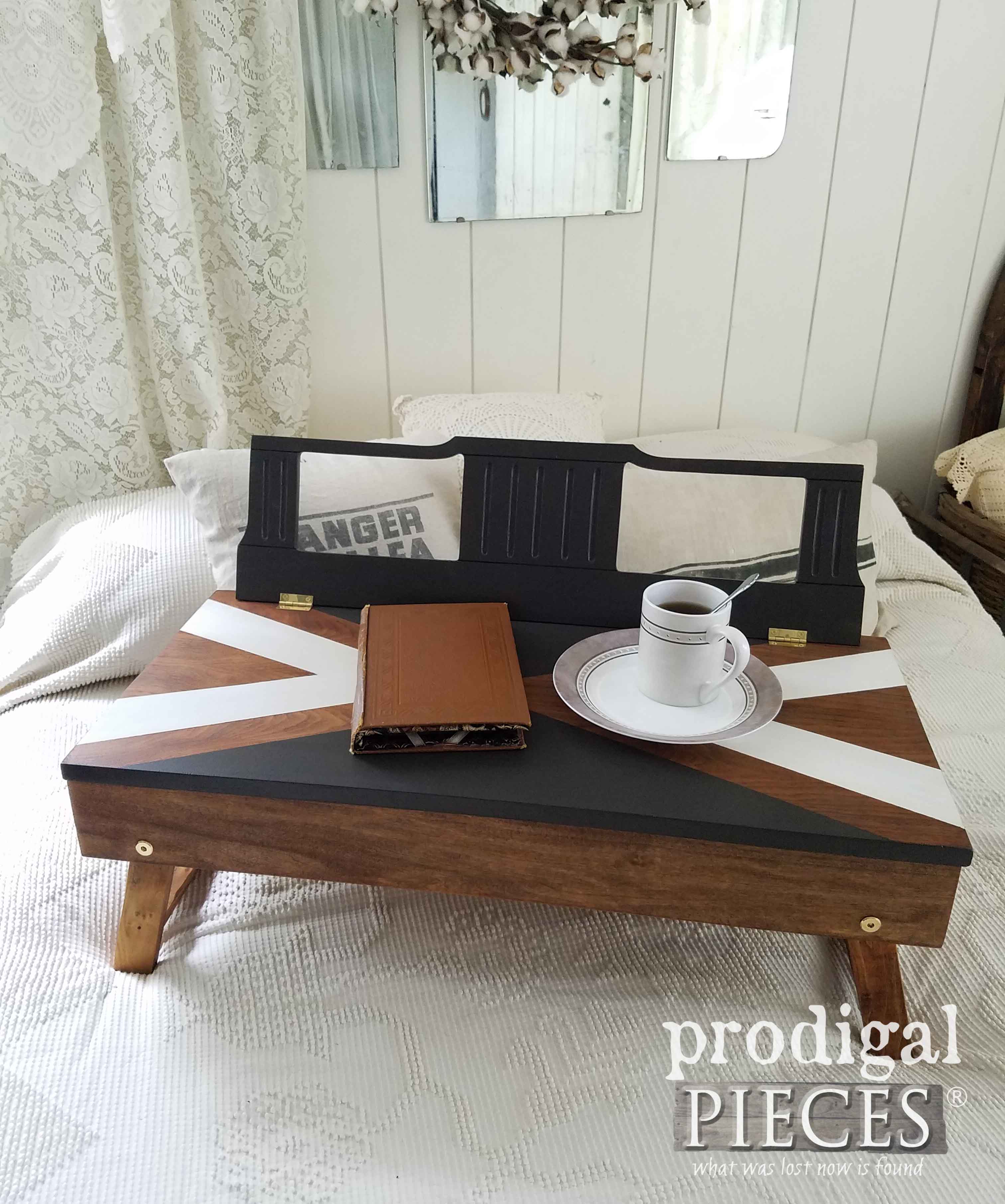 DIY Upcycled Lap Desk from Repurposed Piano Bench and Music Rest by Prodigal Pieces | prodigalpieces.com