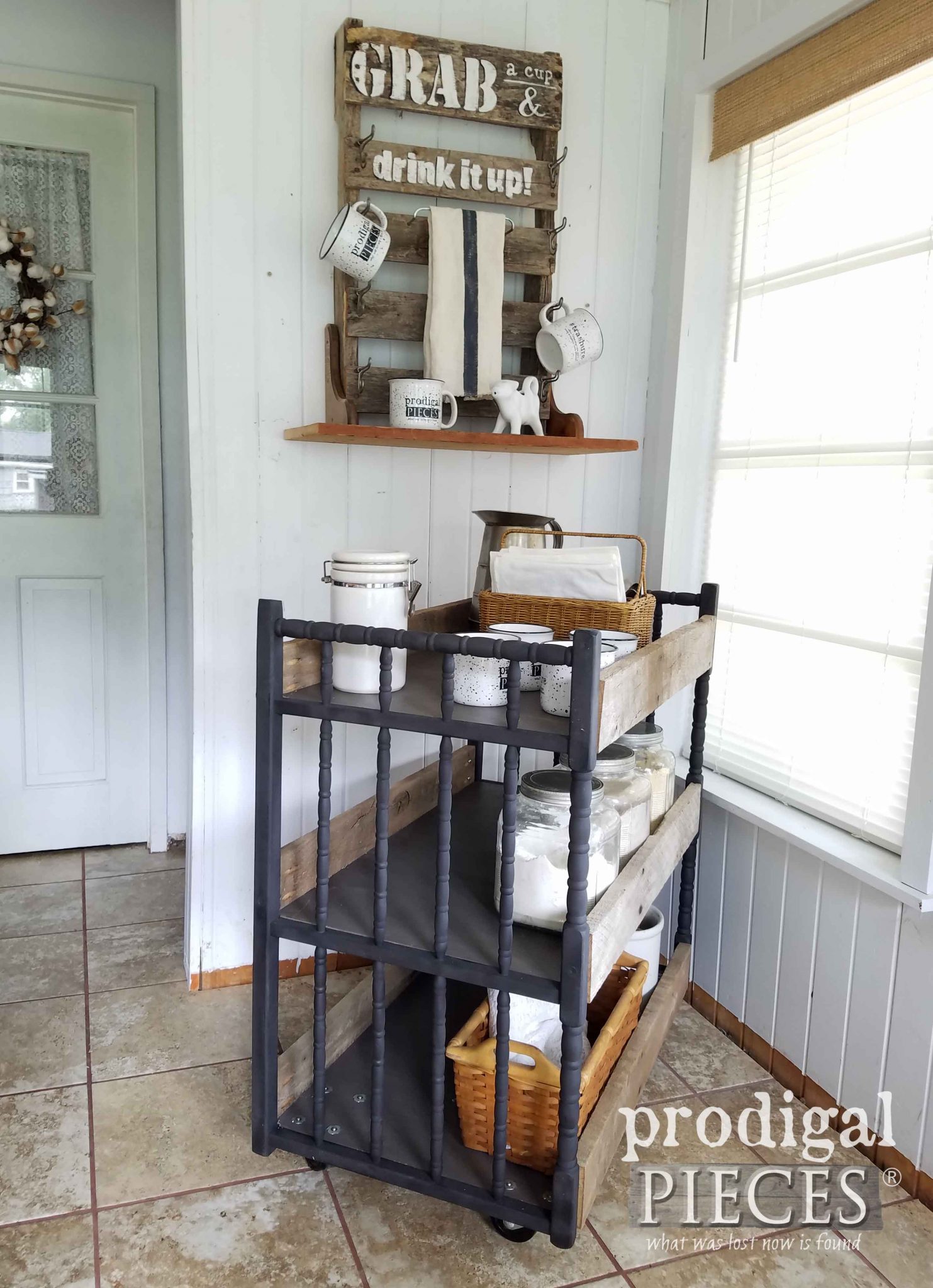 DIY Repurposed Changing Table Cart Made Using a Baby Changing Table by Prodigal Pieces | prodigalpieces.com