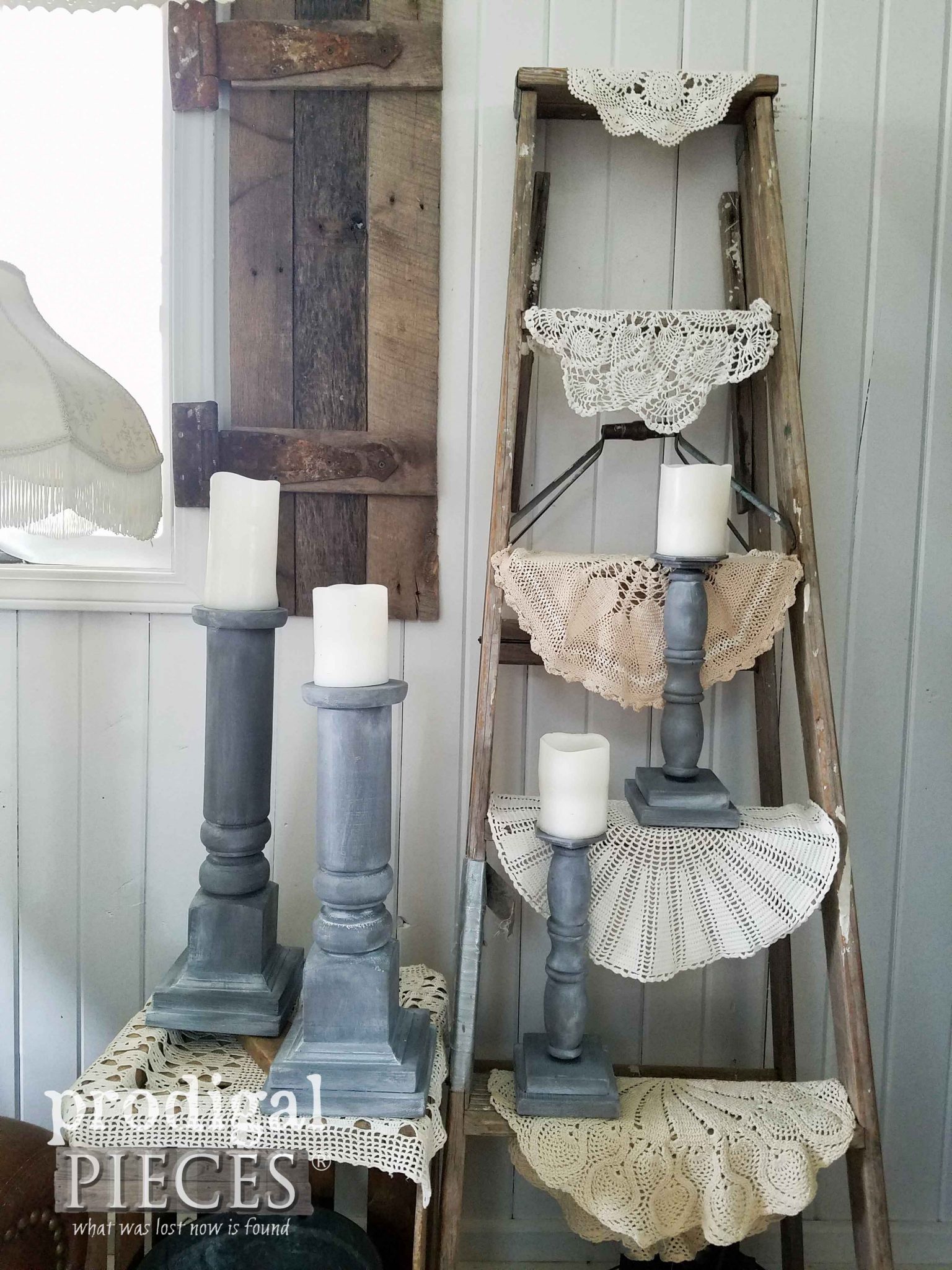 Check out these candlesticks made from curbside finds by Prodigal Pieces | prodigalpieces.com