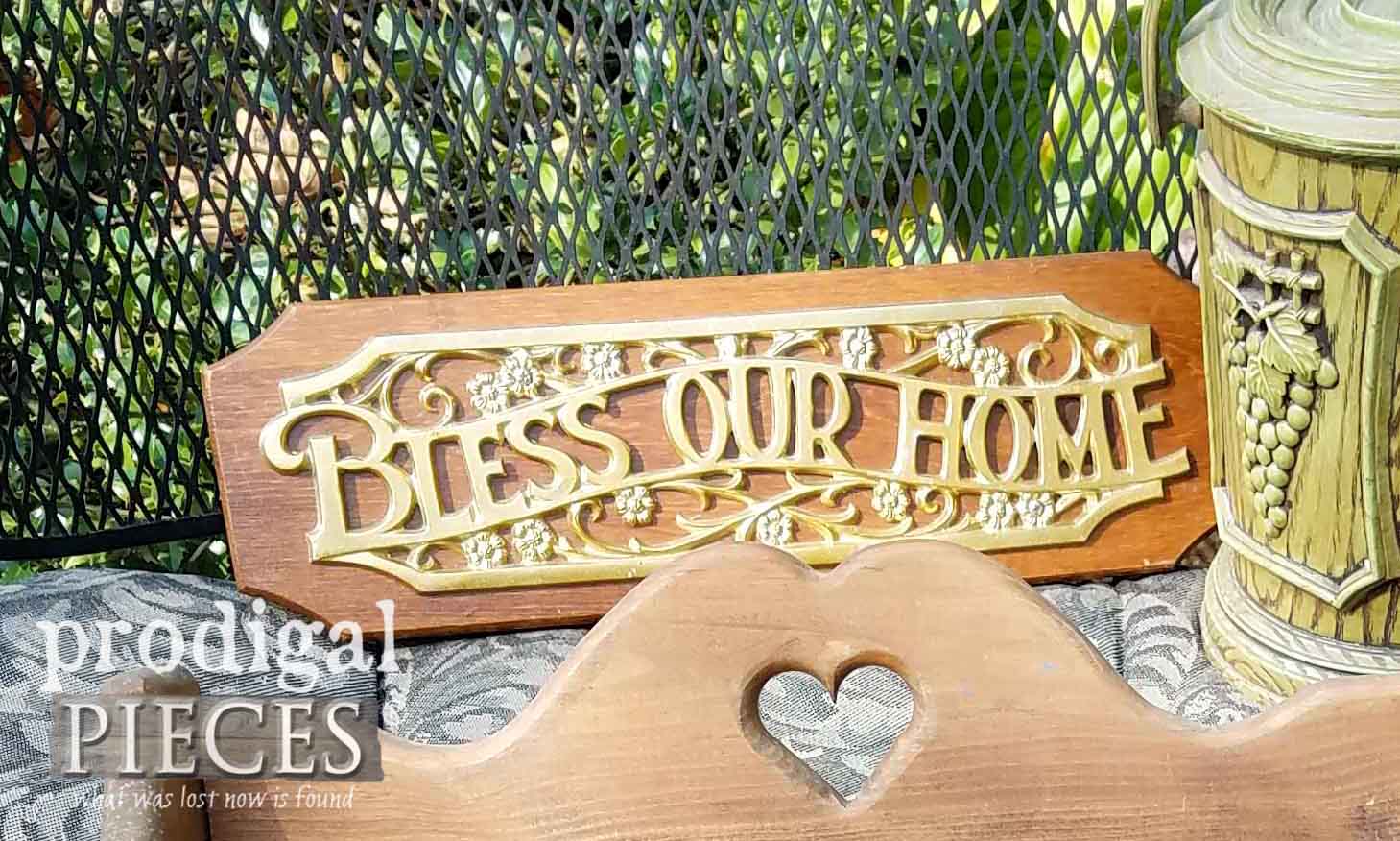 Bless Our Home Thrifted Sign | prodigalpieces.com