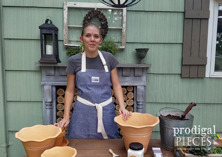 Larissa Haynes of Prodigal Pieces shows you how to create a DIY tiered planter in a day. Come see at prodigalpieces.com