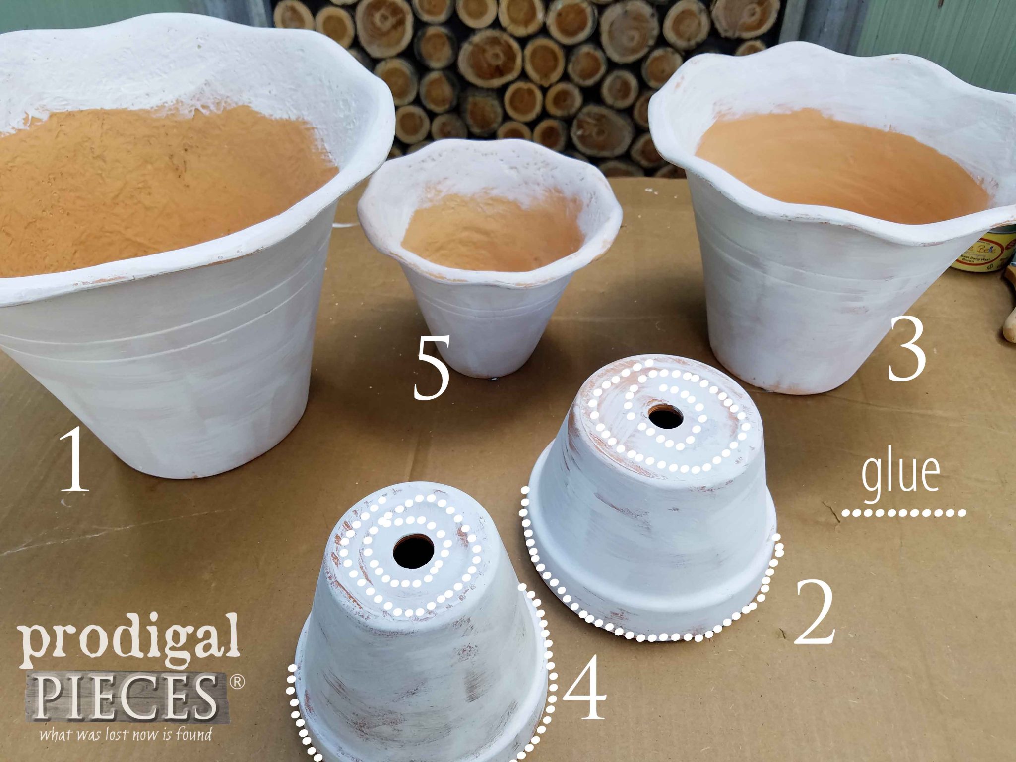 Pot Assembly for DIY Tiered Planter by Prodigal Pieces | prodigalpieces.com