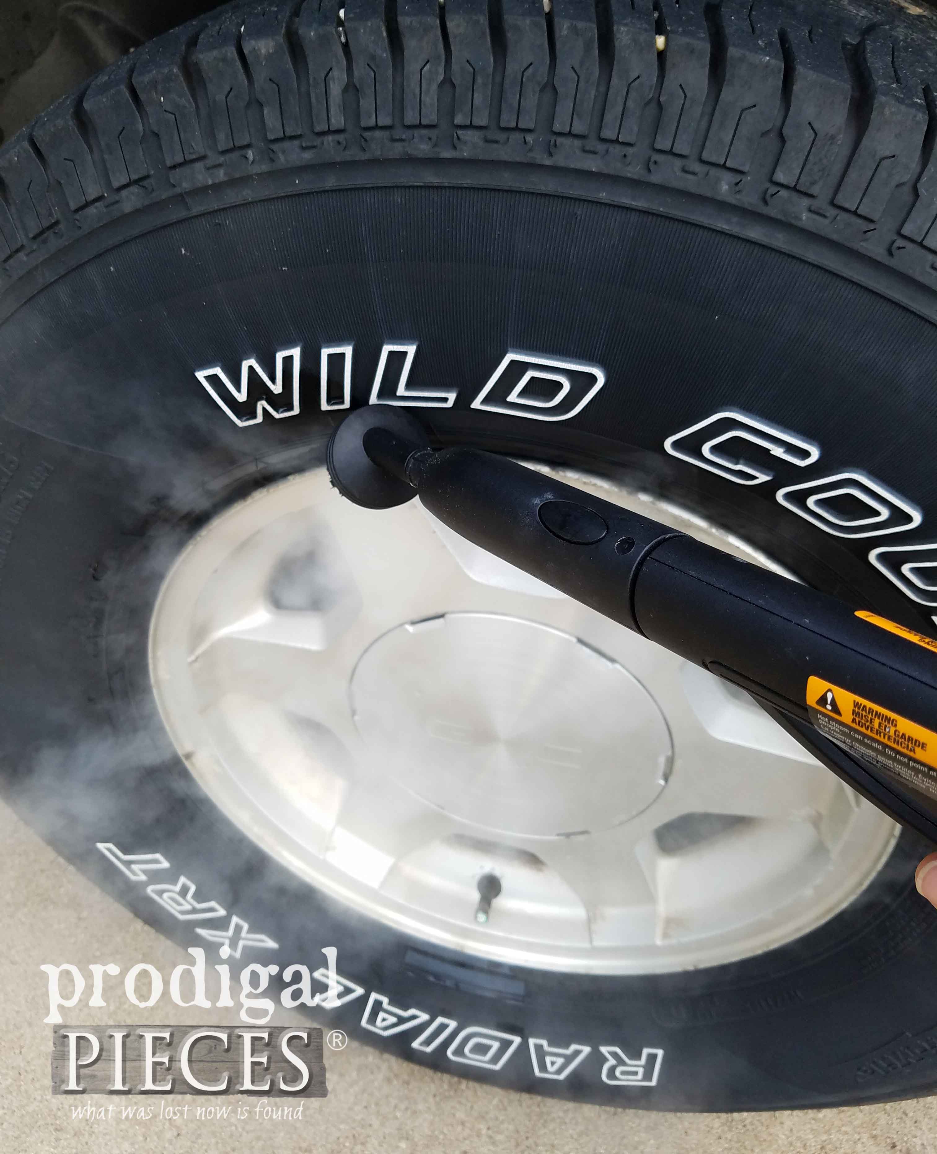 Steam Clean your Vehicle Rims and Tires ~ Winter-Ready Car Care | prodigalpieces.com