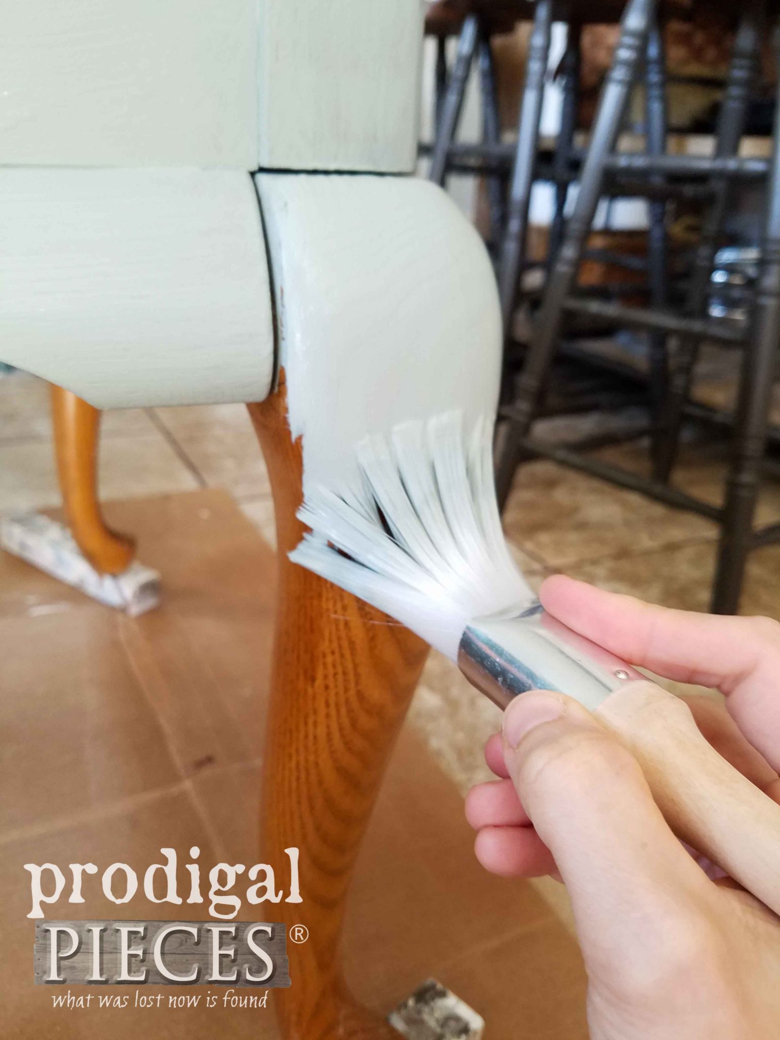 Painting with Queen Anne Table | Prodigal Pieces | prodigalpieces.com