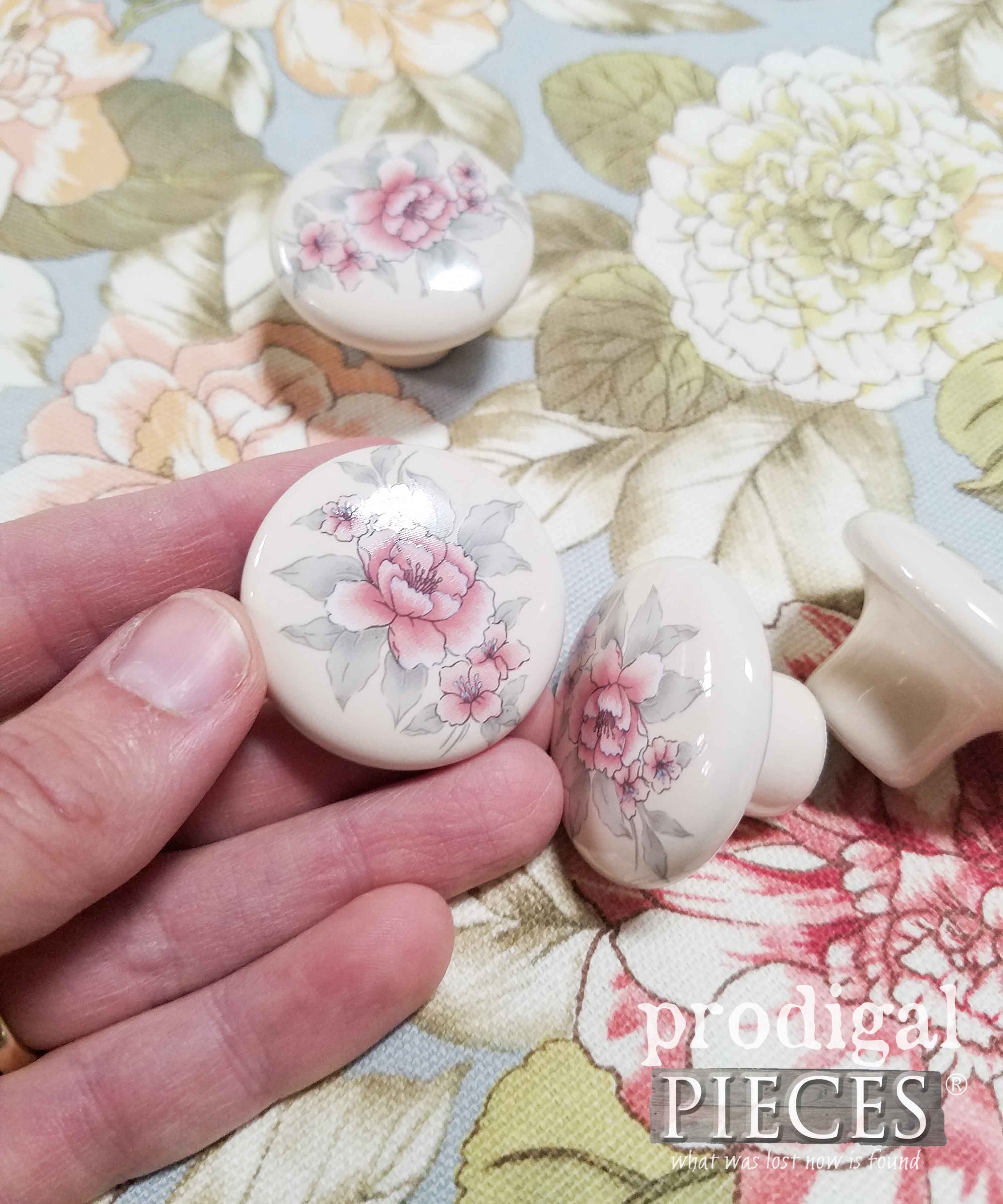 Knobs and Upholstery for Cedar Chest Makeover by Prodigal Pieces | prodigalpieces.com