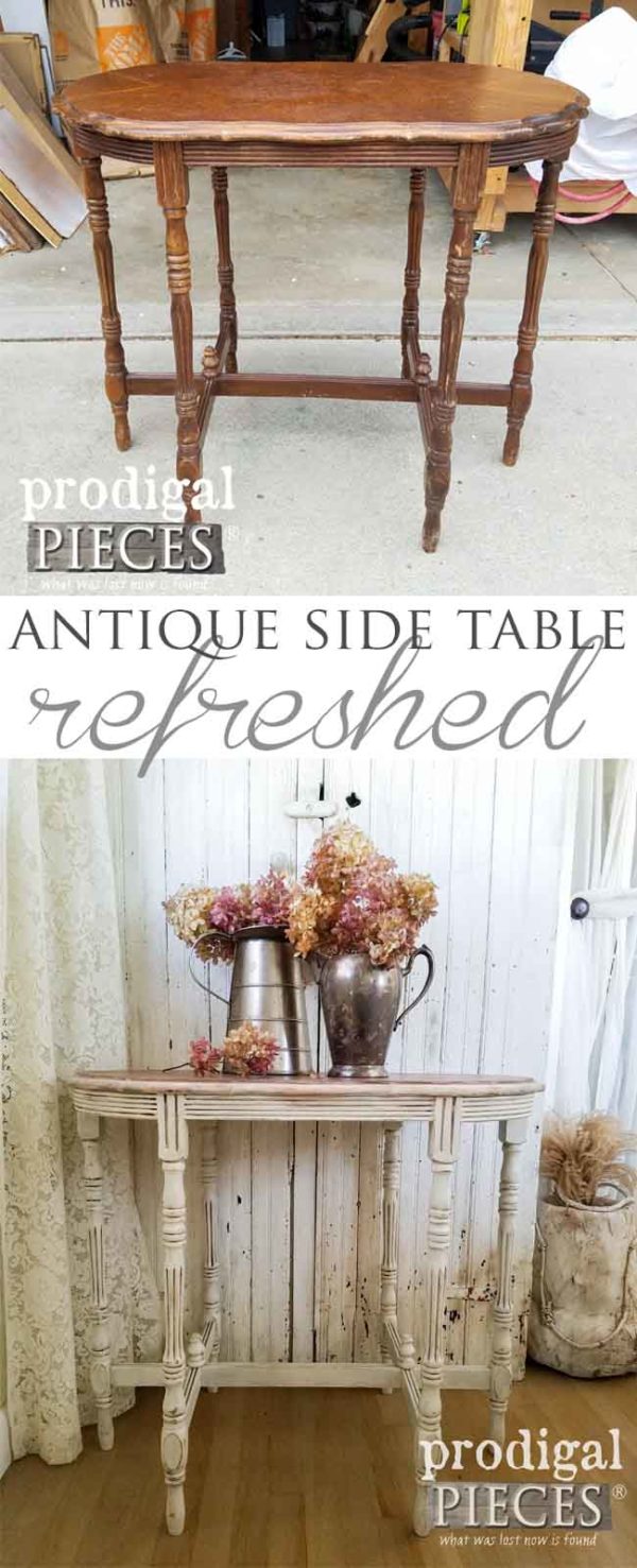 Antique Side Table with Refreshed New Look - Prodigal Pieces