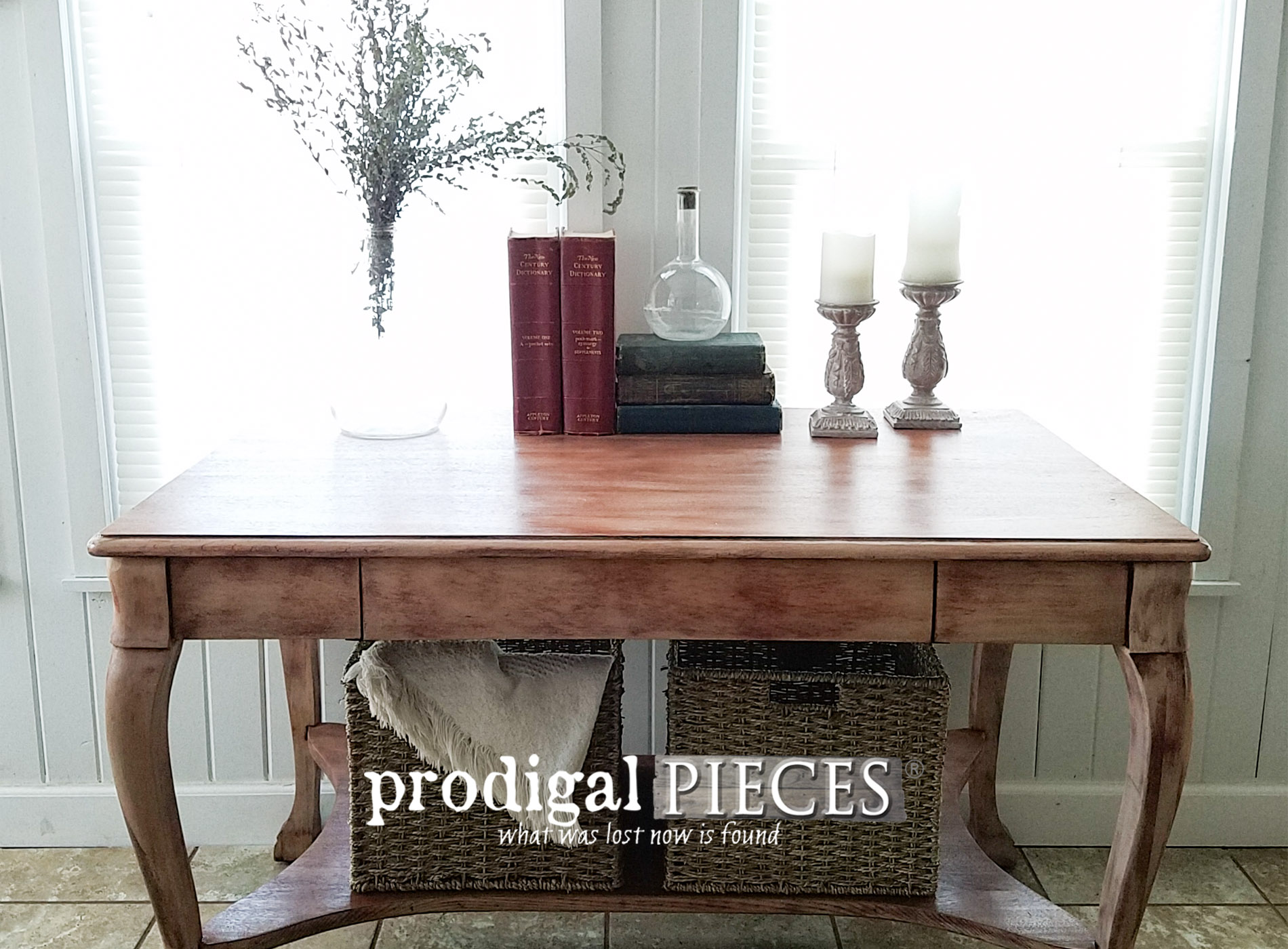 Featured Antique Library Table Made New by Larissa of Prodigal Pieces | prodigalpieces.com