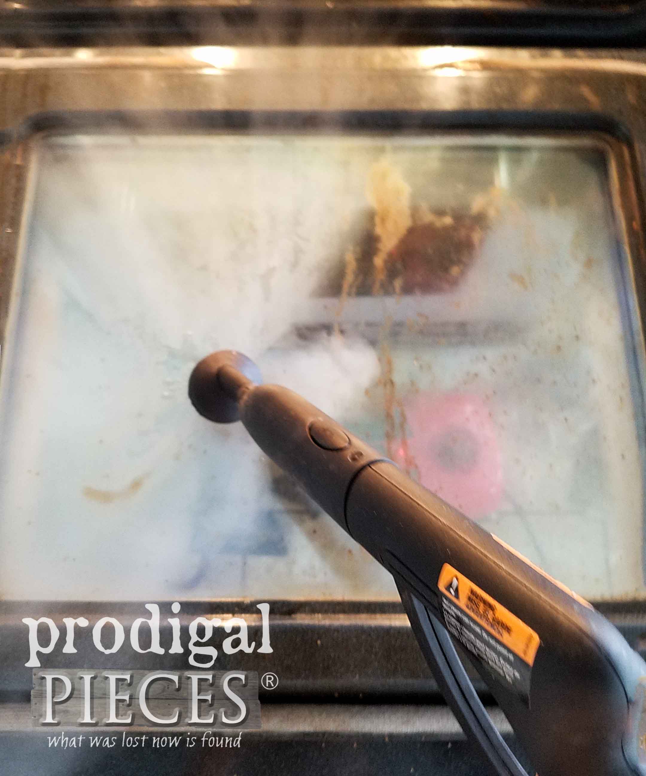 Steam Cleaning Oven Door | prodigalpieces.com