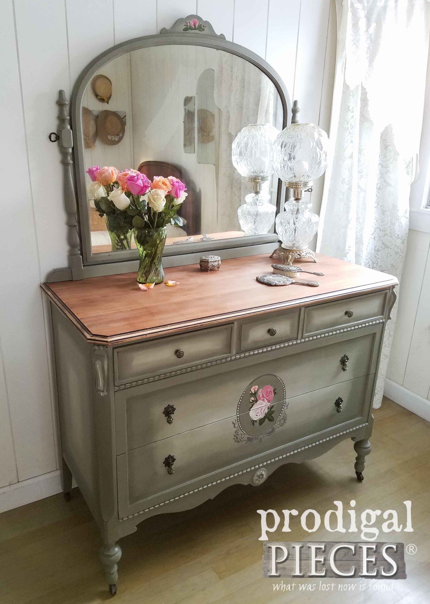 The details of this dresser are the forte of this piece by Larissa of Prodigal Pieces | Get the details at prodigalpieces.com