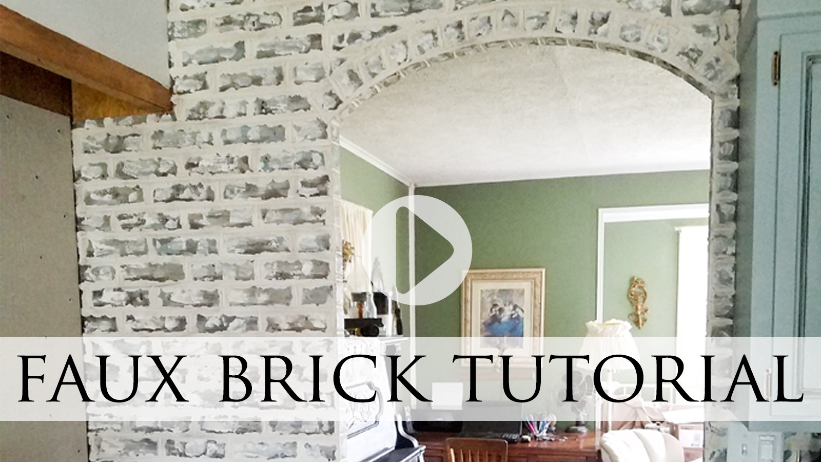 DIY Faux Brick Tutorial by Larissa of Prodigal Pieces | prodigalpieces.com #prodigalpieces
