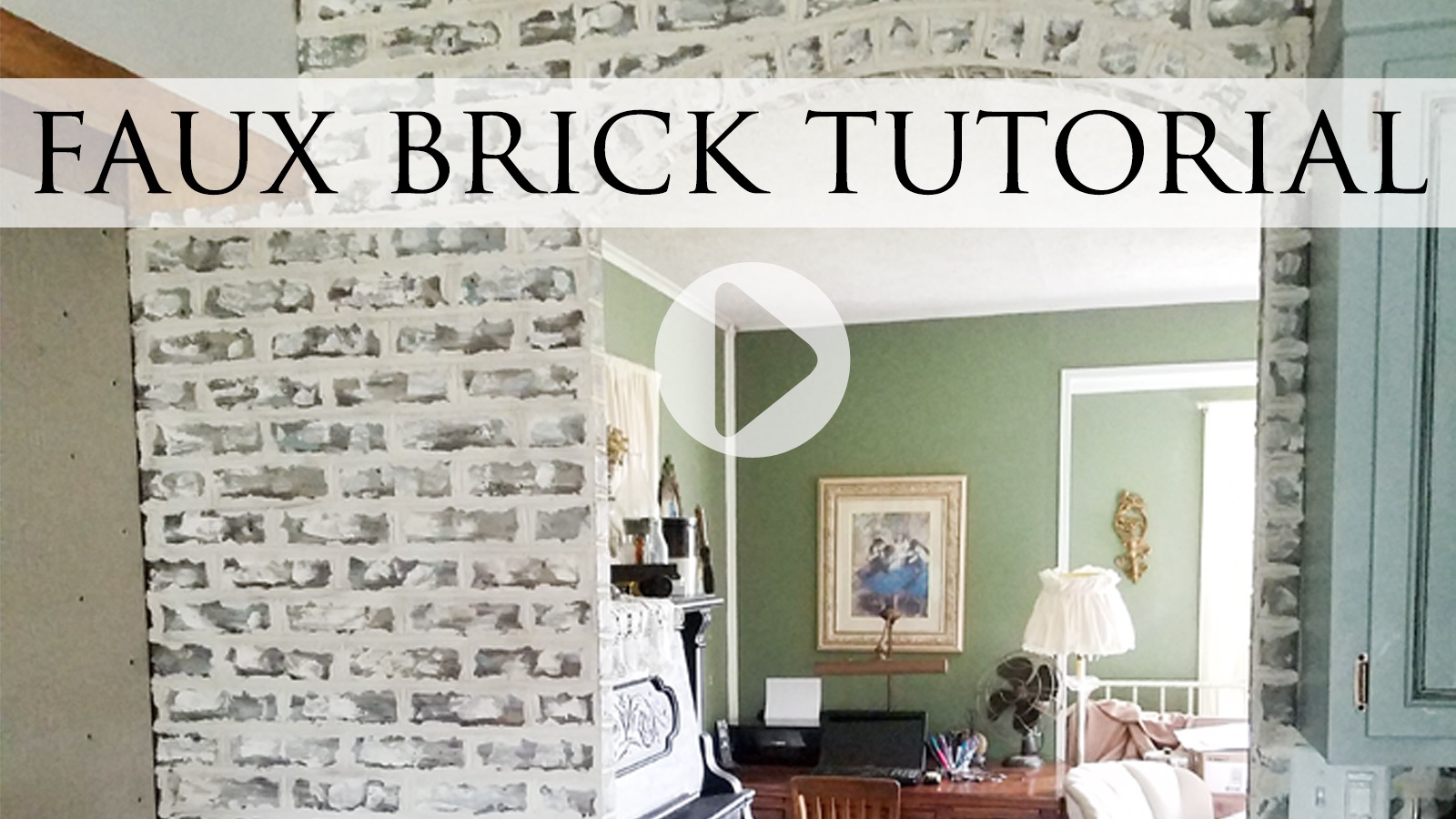 DIY Faux Brick Video Tutorial by Larissa of Prodigal Pieces | prodigalpieces.com #prodigalpieces