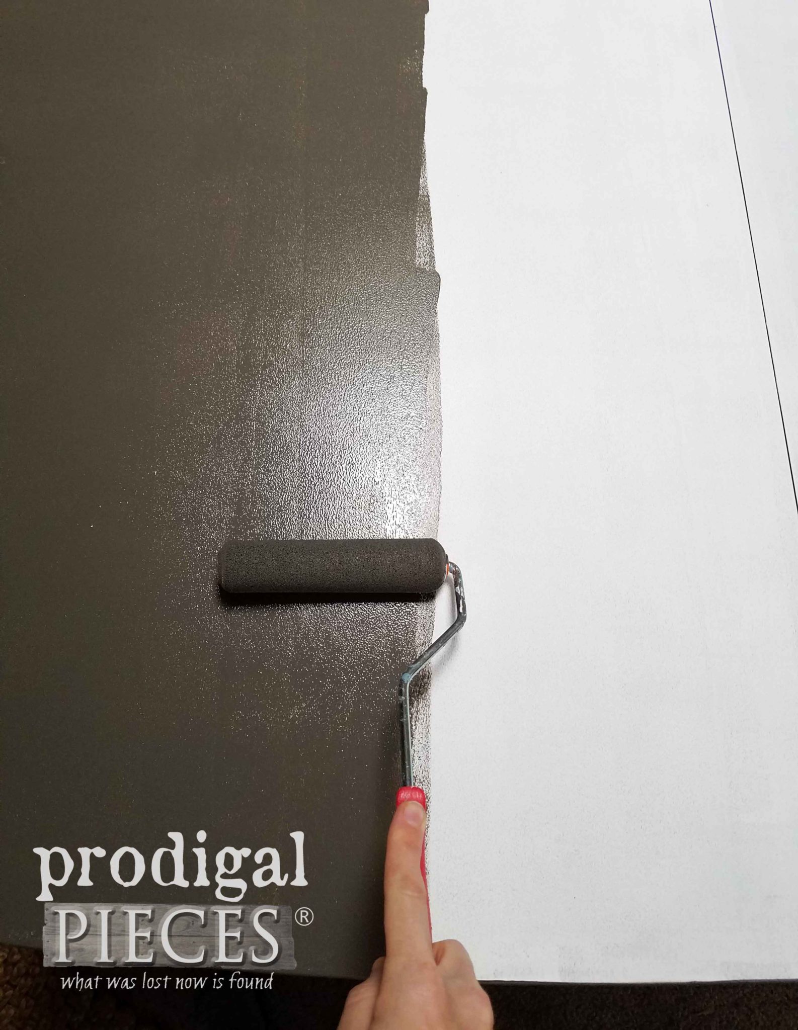Paint Laminate Furniture with Micro Foam Roller | prodigalpieces.com