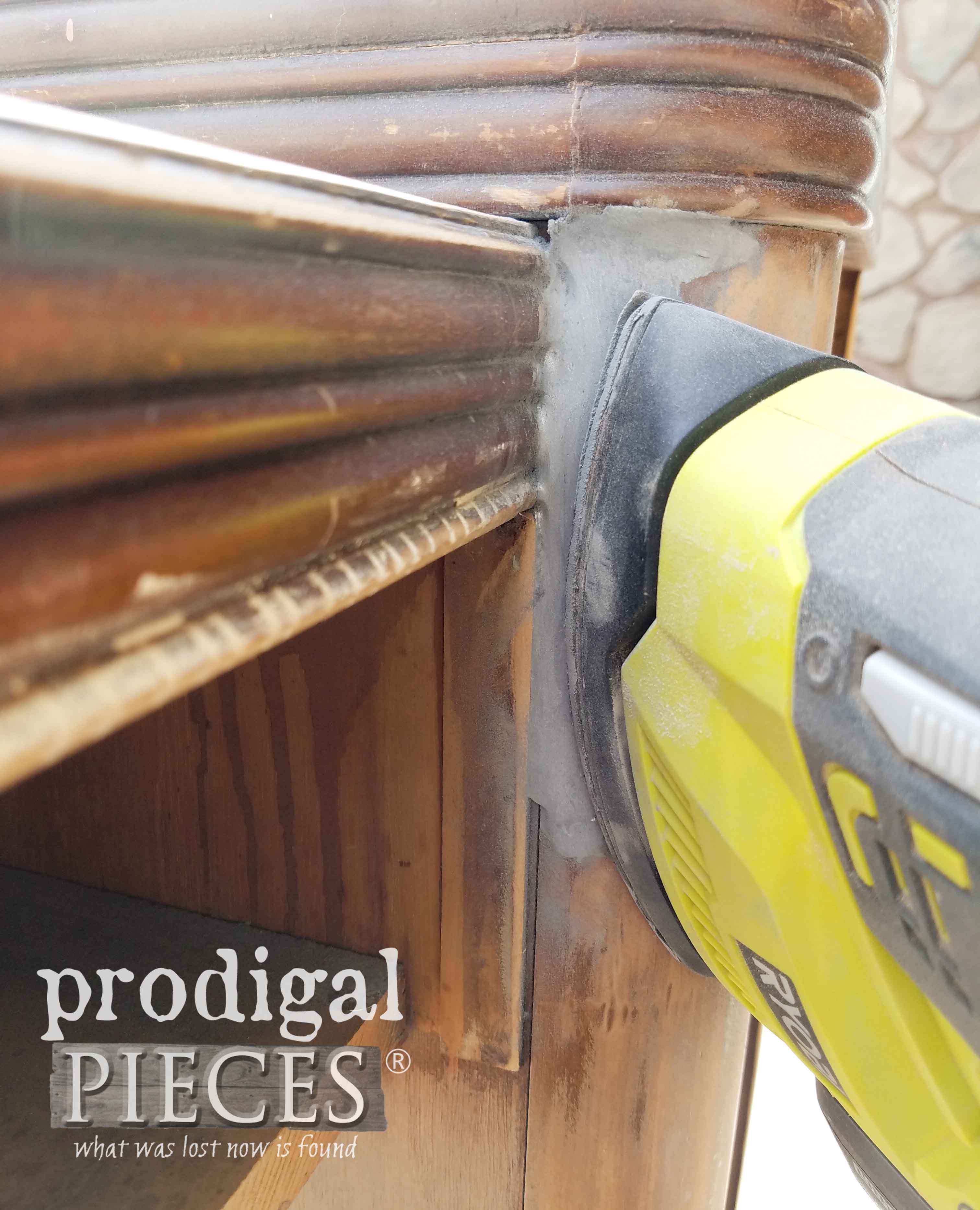 Ryobi Cat Sander for Getting into Tight Spaces in Furniture Repair | prodigalpieces.com