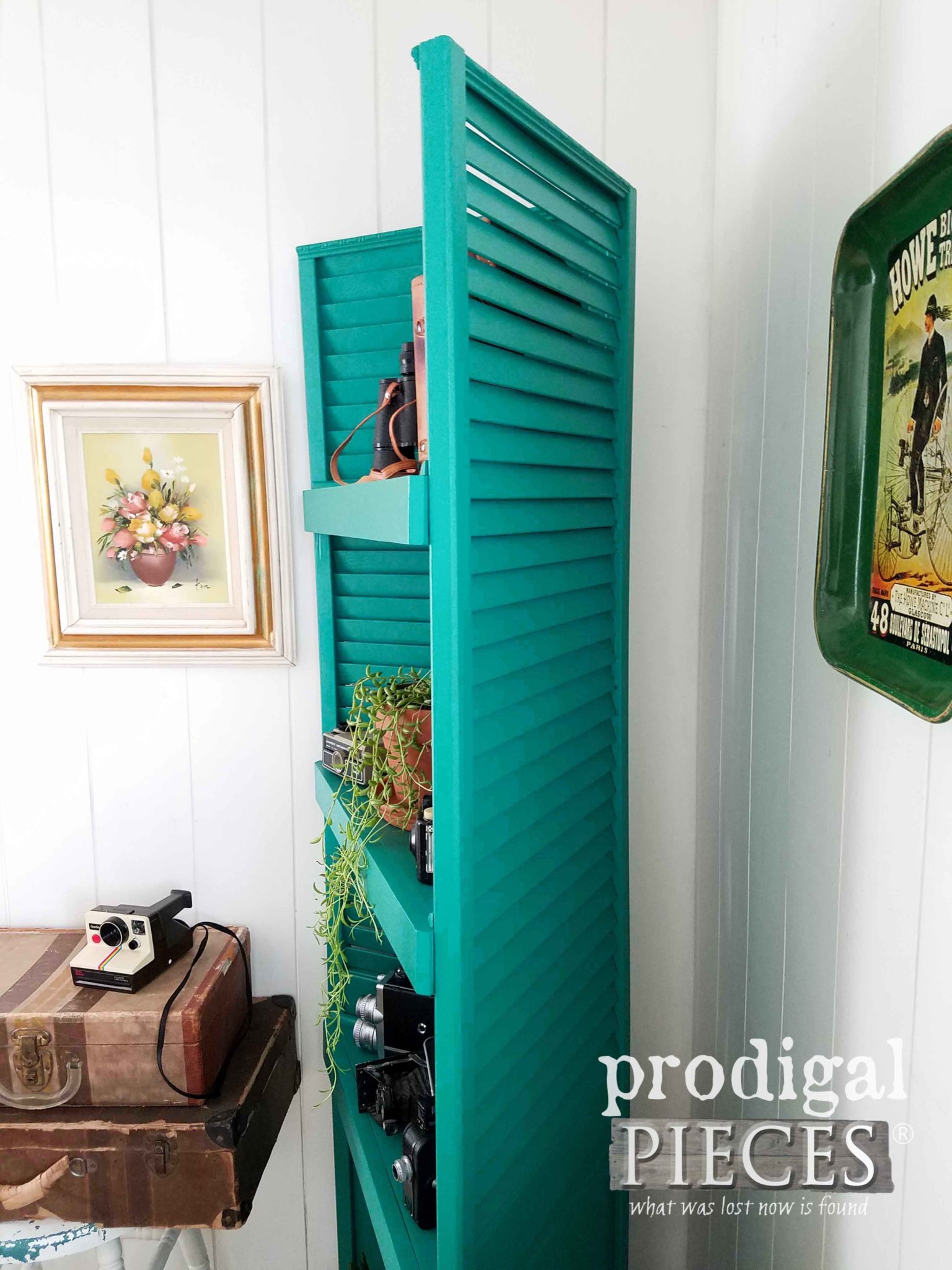 Back of Louvered Corner Shelf by Larissa of Prodigal Pieces | prodigalpieces.com