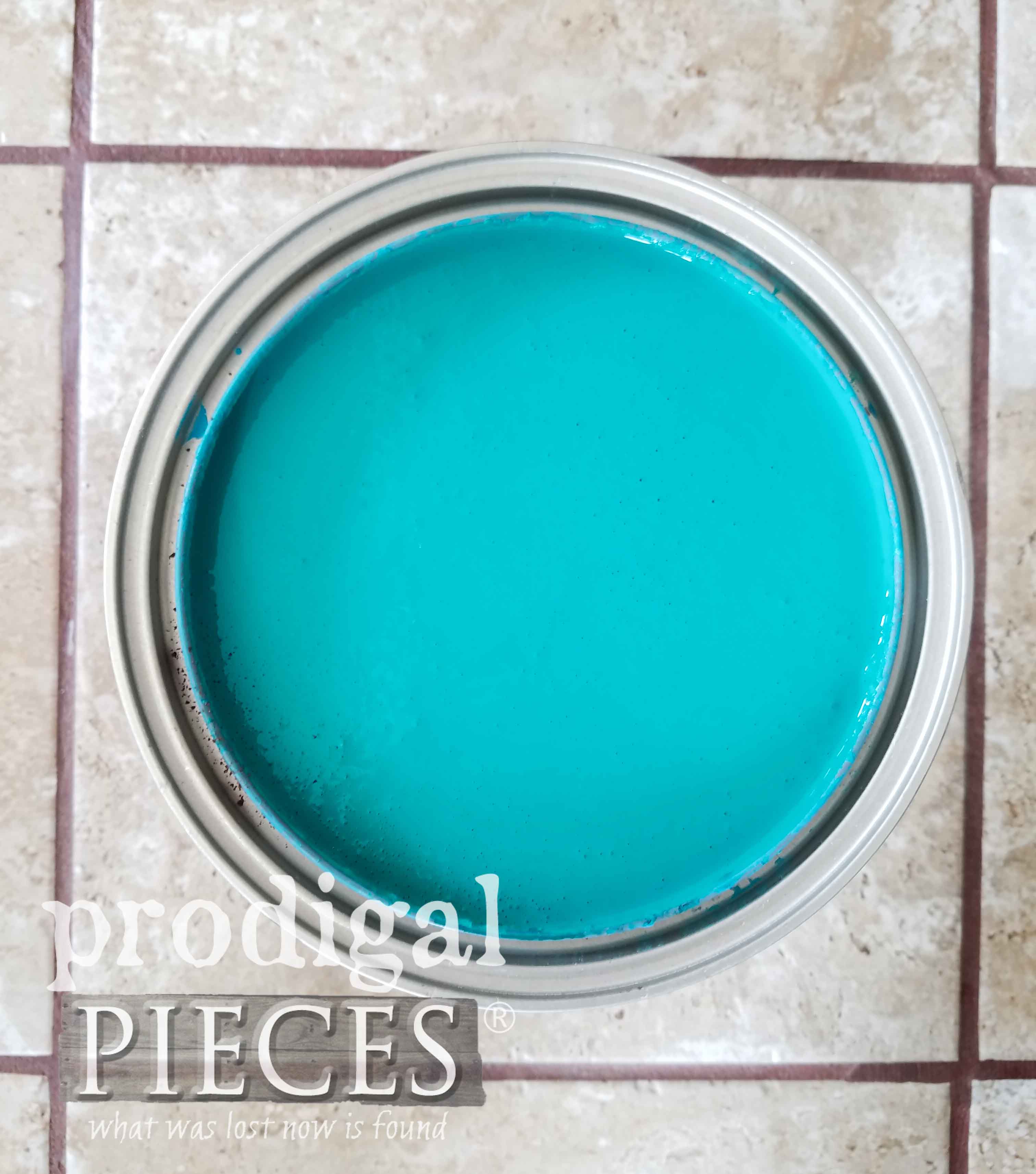 Beautiful Green with a Hint of Blue in this Seconds Paint | Prodigal Pieces | prodigalpieces.com