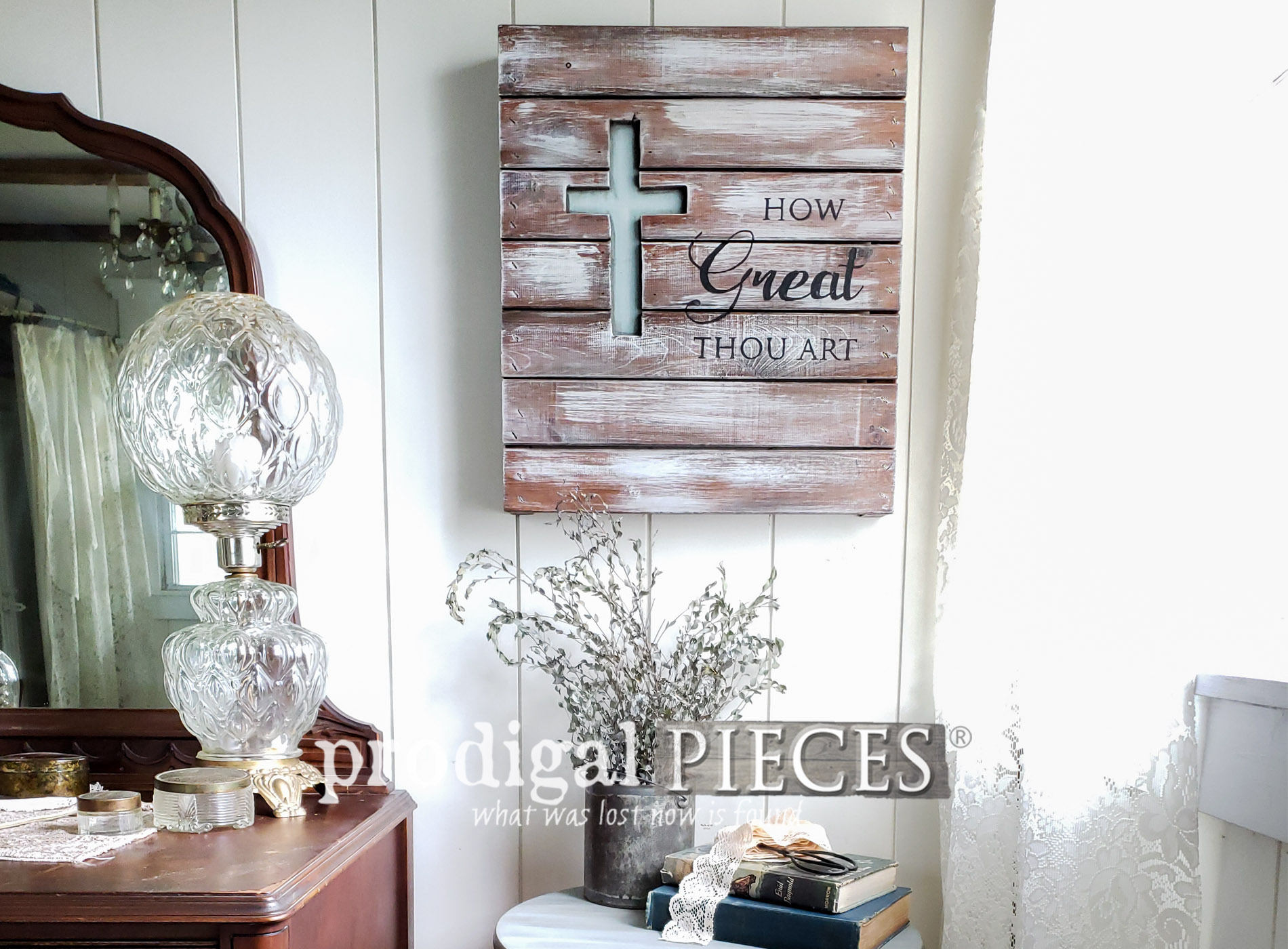 Featured Upcycled Farmhouse Decor by Larissa of Prodigal Pieces | prodigalpieces.com