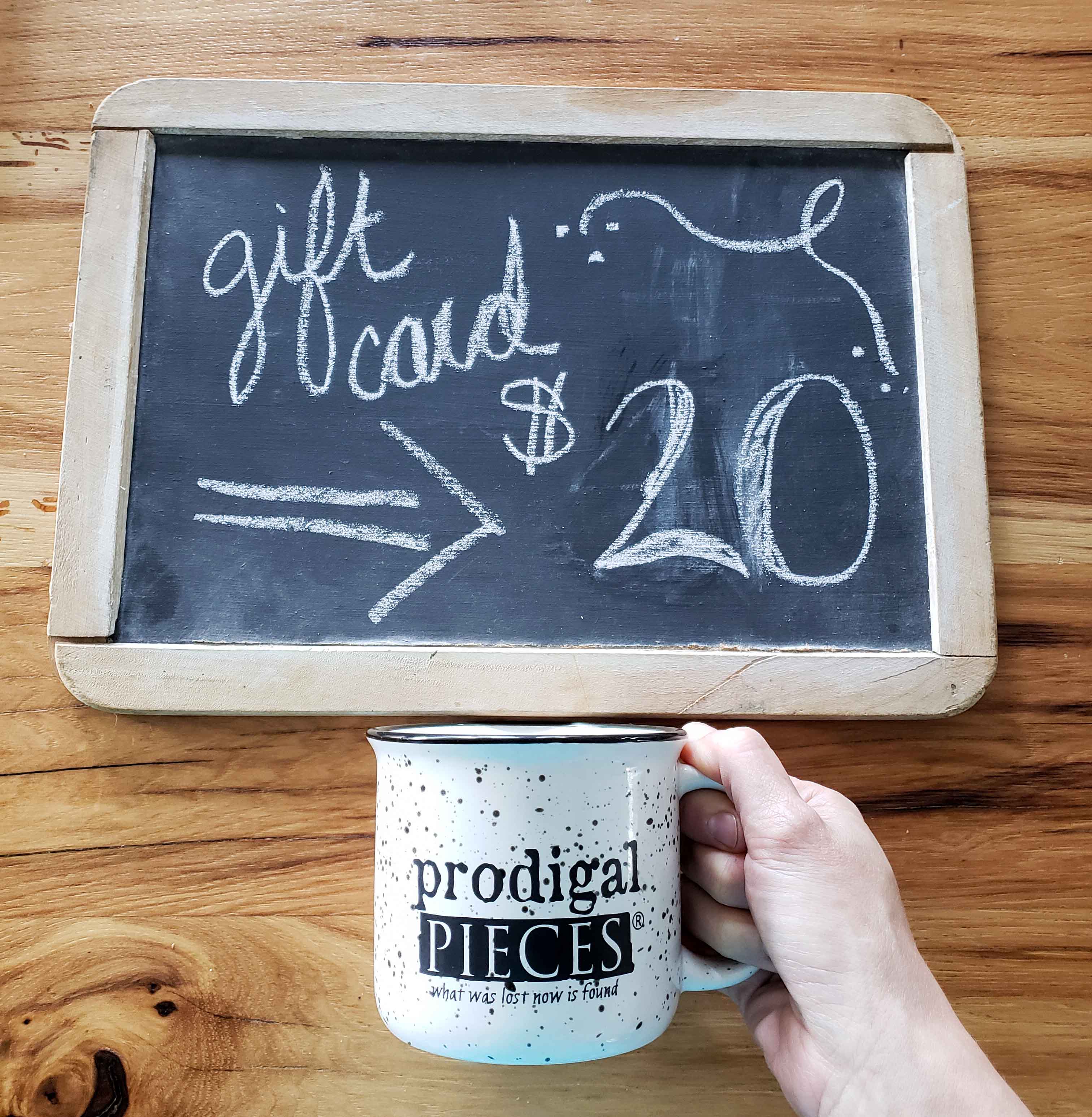 Win a #Trashure Campfire Mug and a $25 to Prodigal Pieces Shop at prodigalpieces.com