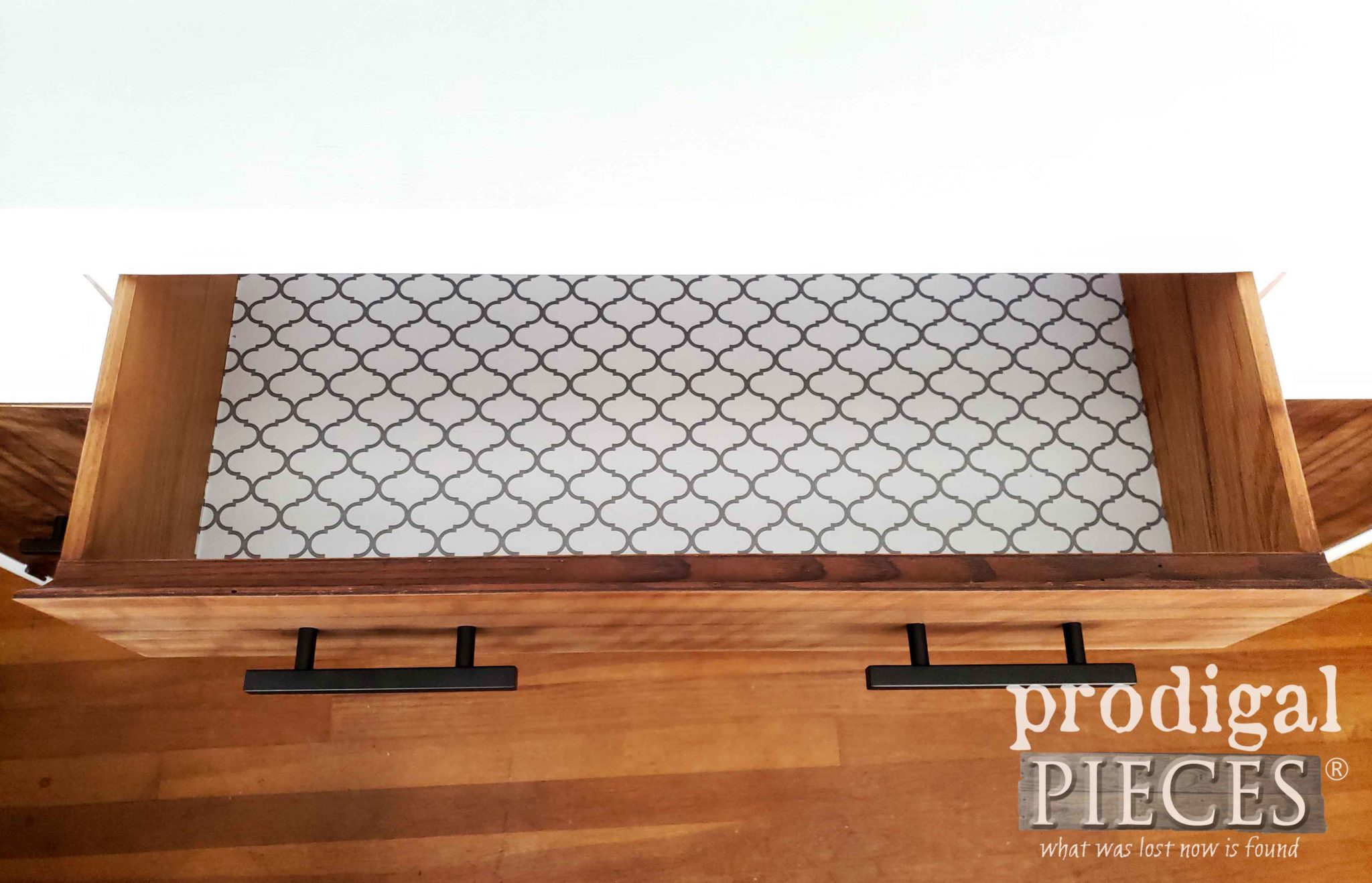 Vintage Art Deco Buffet Makeover with Drawer Lining by Prodigal Pieces | prodigalpieces.com